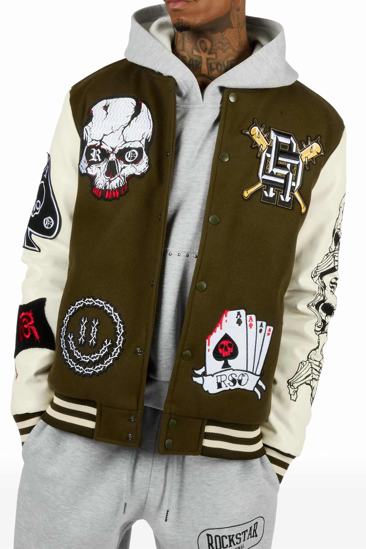 Zirka Heather Grey Hoodie Baggy Fit Pant Track Set