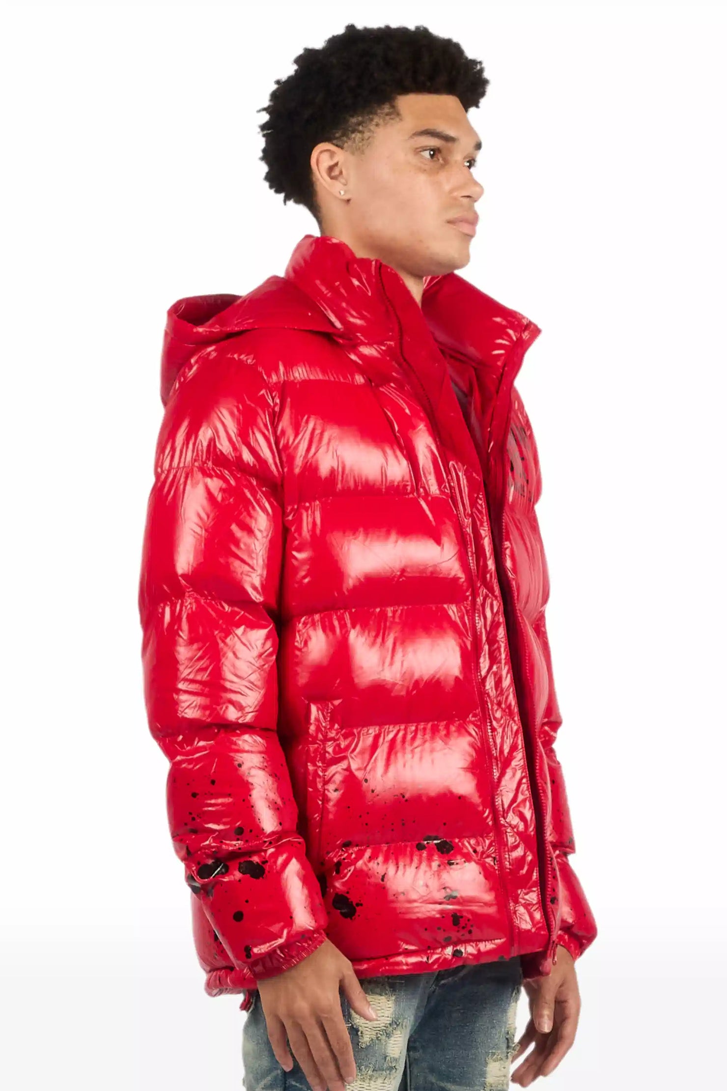Raffer Red Heavy Puffer Jacket