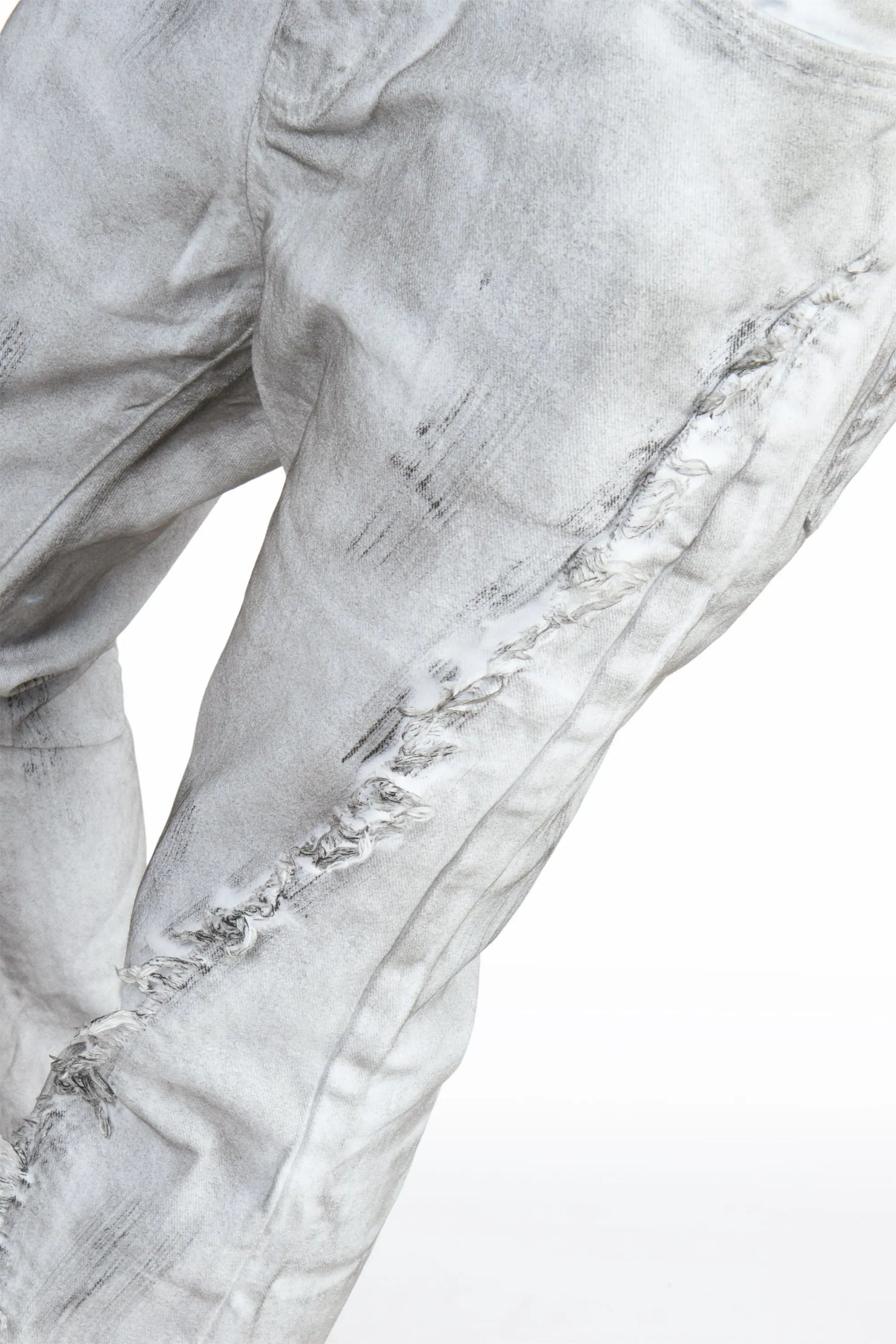 Vane Dirty White Stacked Super Flare Jean