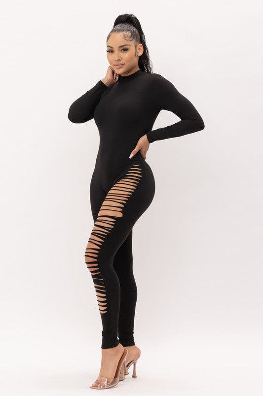 Niesha Black Jumpsuit