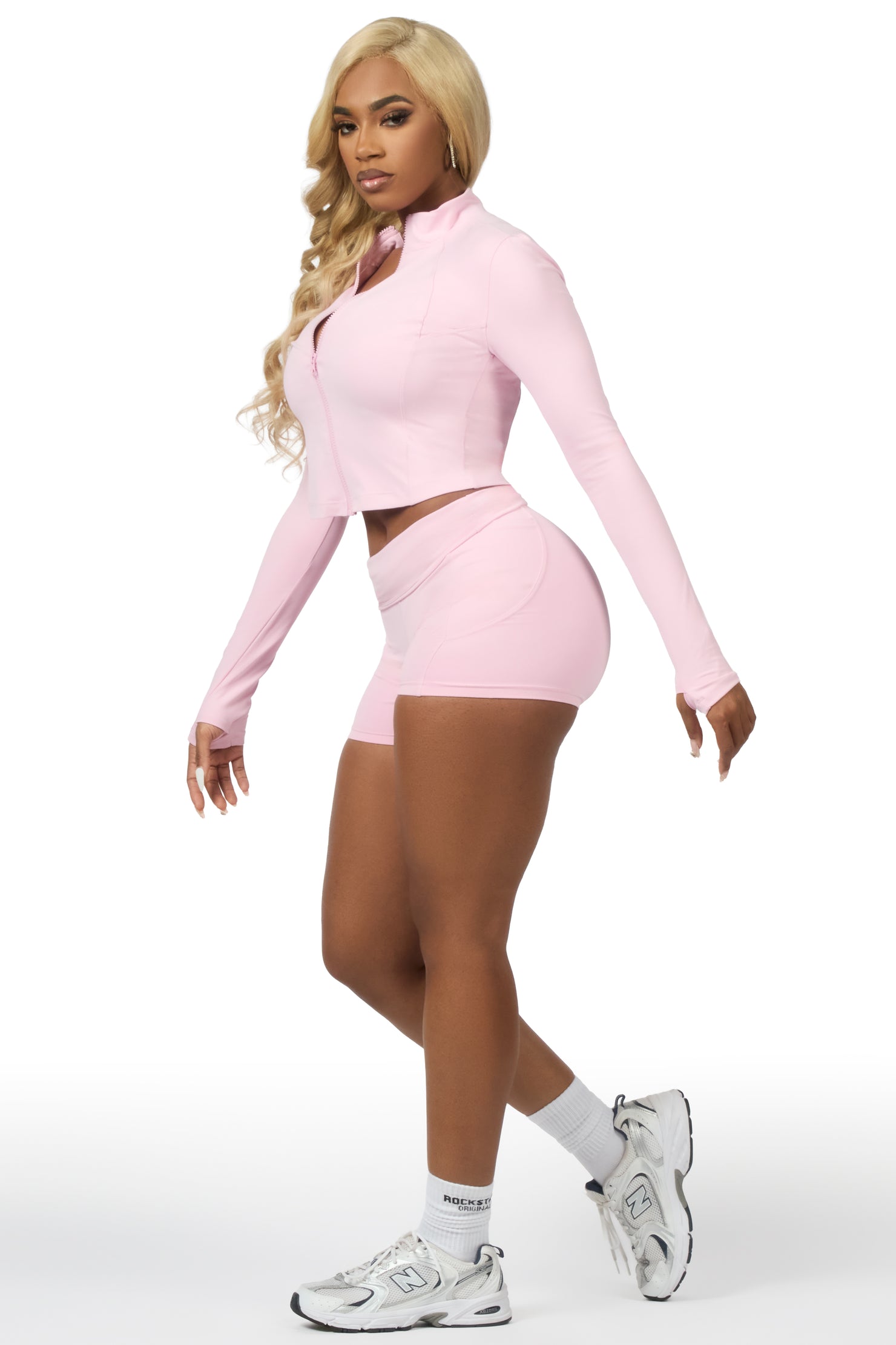 Karlina Pink Long Sleeve Active Set