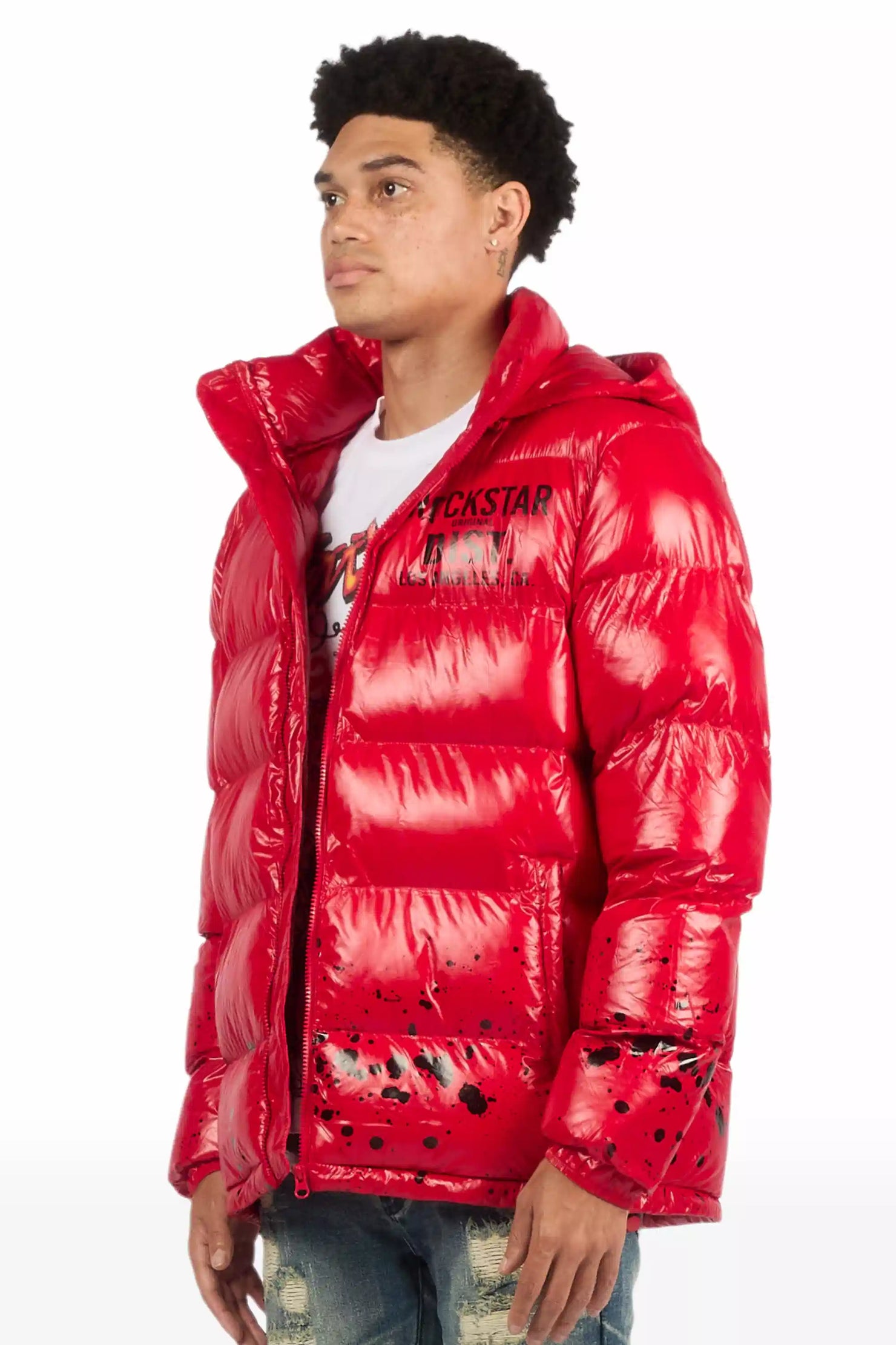 Raffer Red Heavy Puffer Jacket