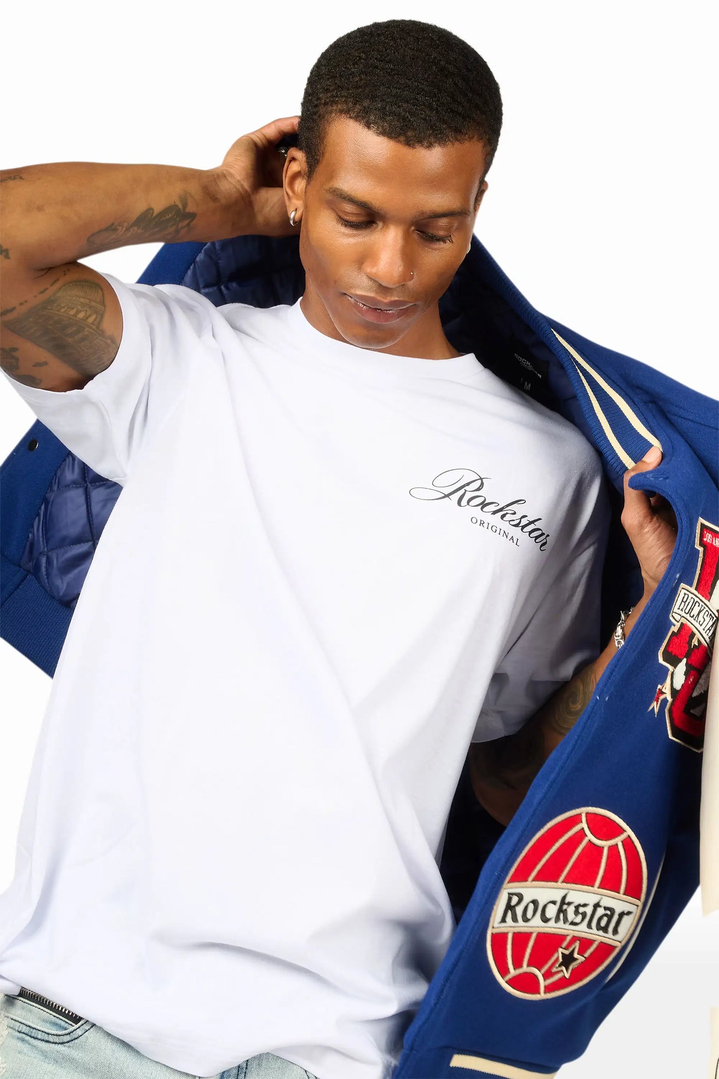 Domaric White Oversized Graphic T-Shirt