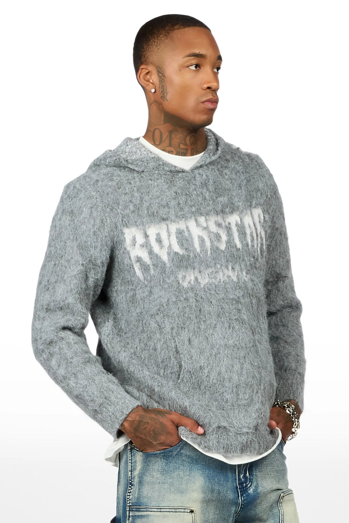 Andros Grey Graphic Hoodie