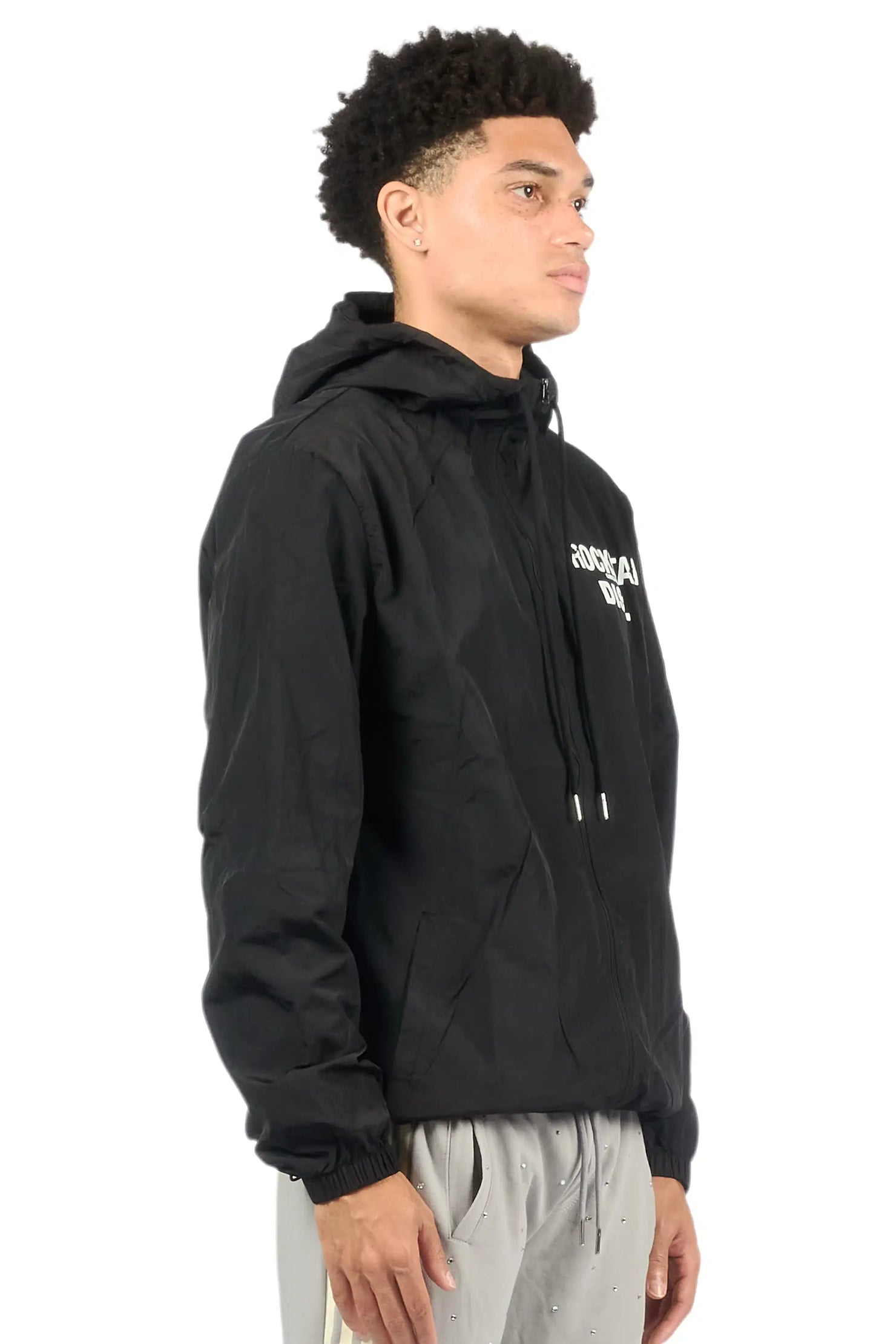 Lake Black Graphic Windbreaker