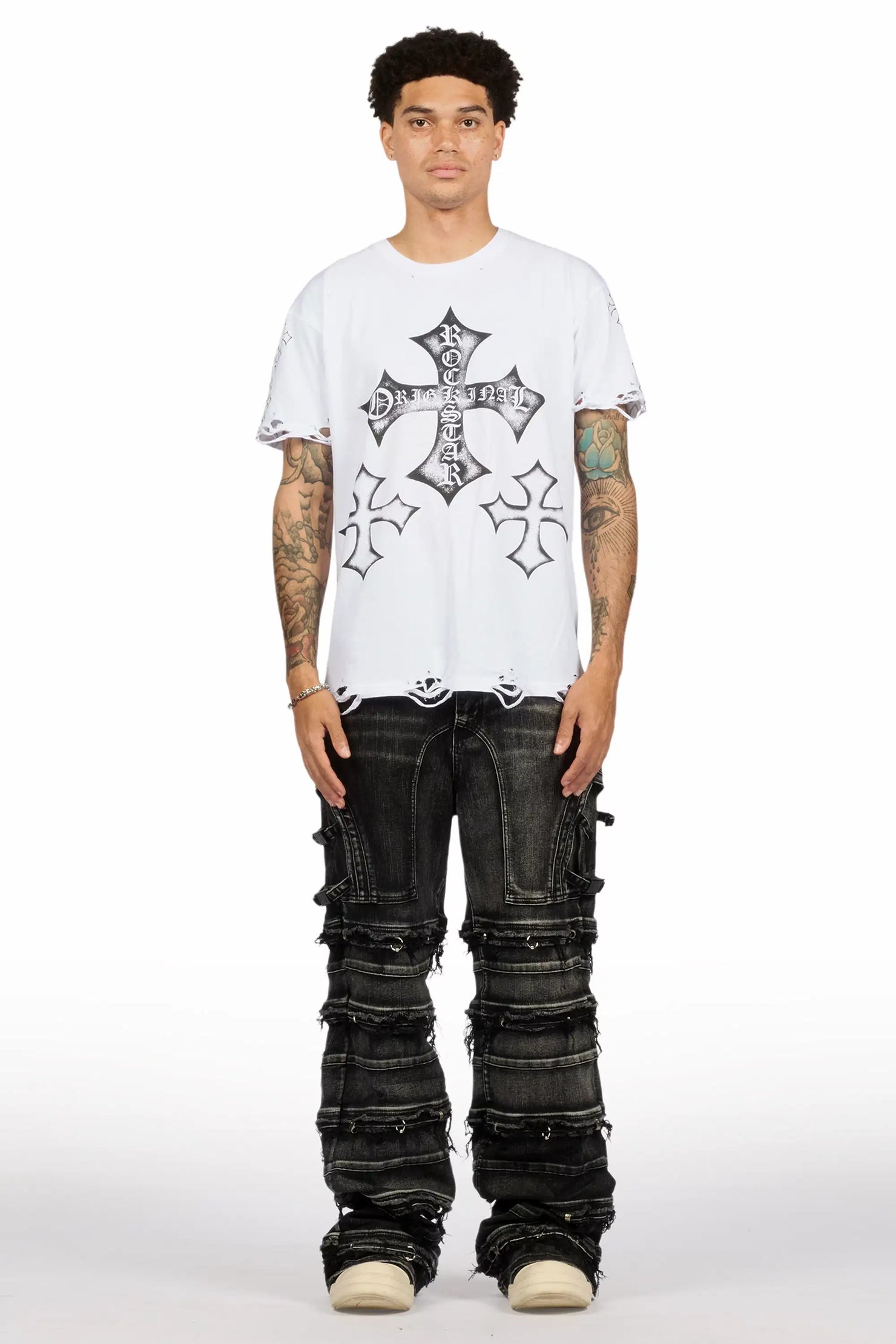 Fotis Black Baggy Jean