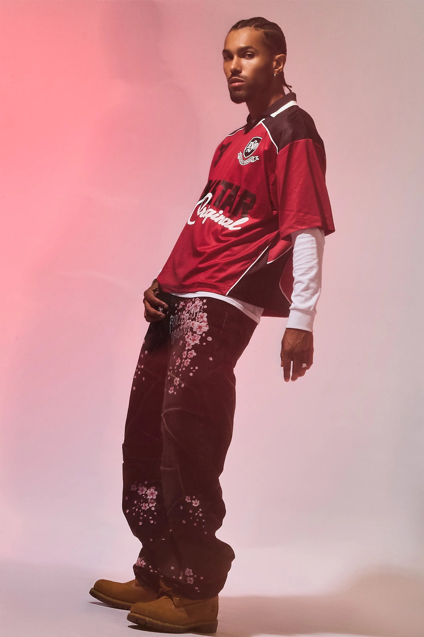 Roche Red World Soccer Inspired Graphic Jersey