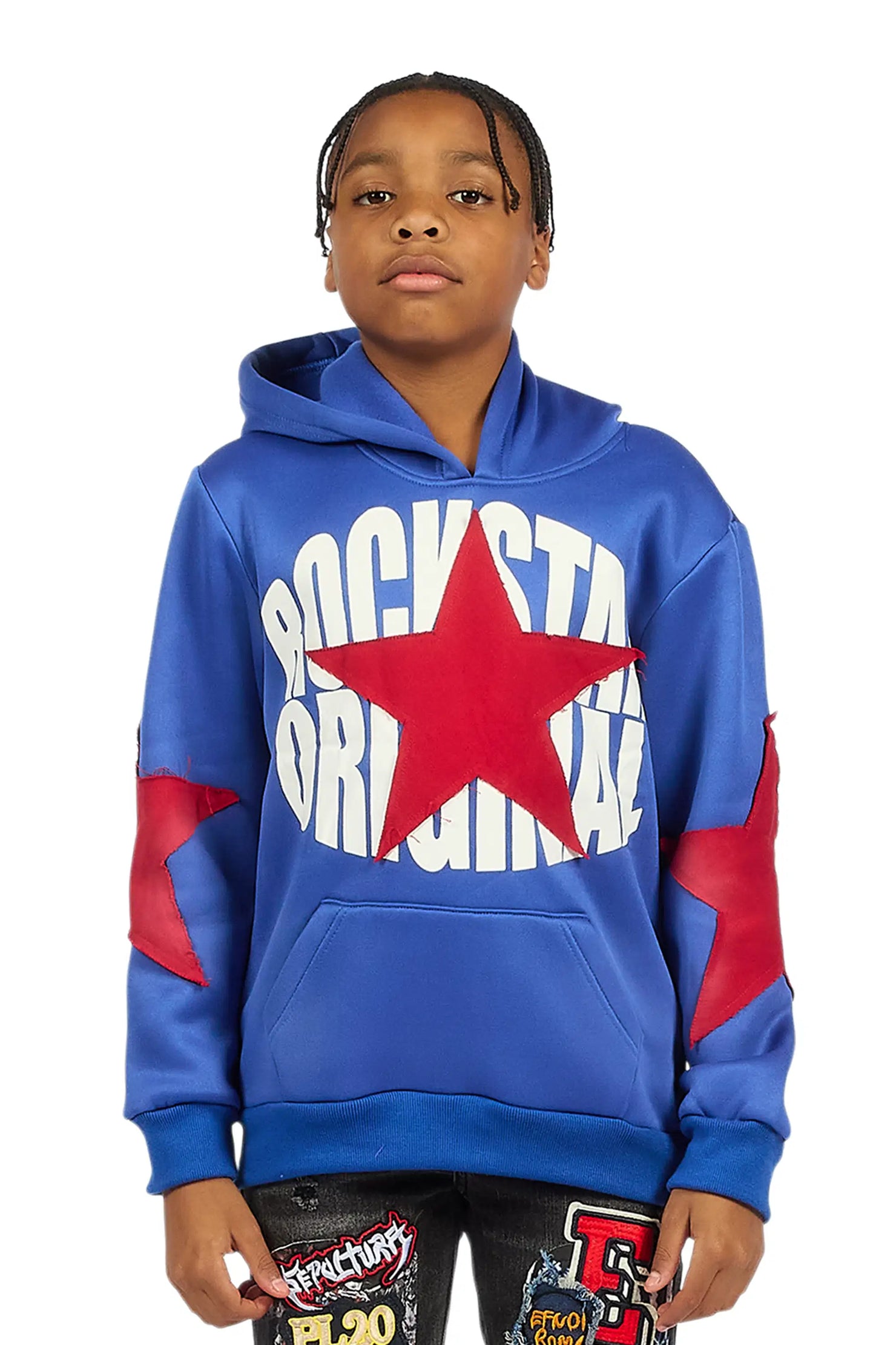 Boys States 2.0 Royal Blue Graphic Hoodie
