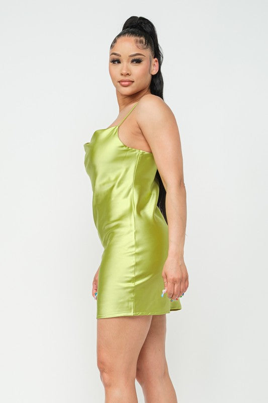 Tashauna Lime Mini Dress