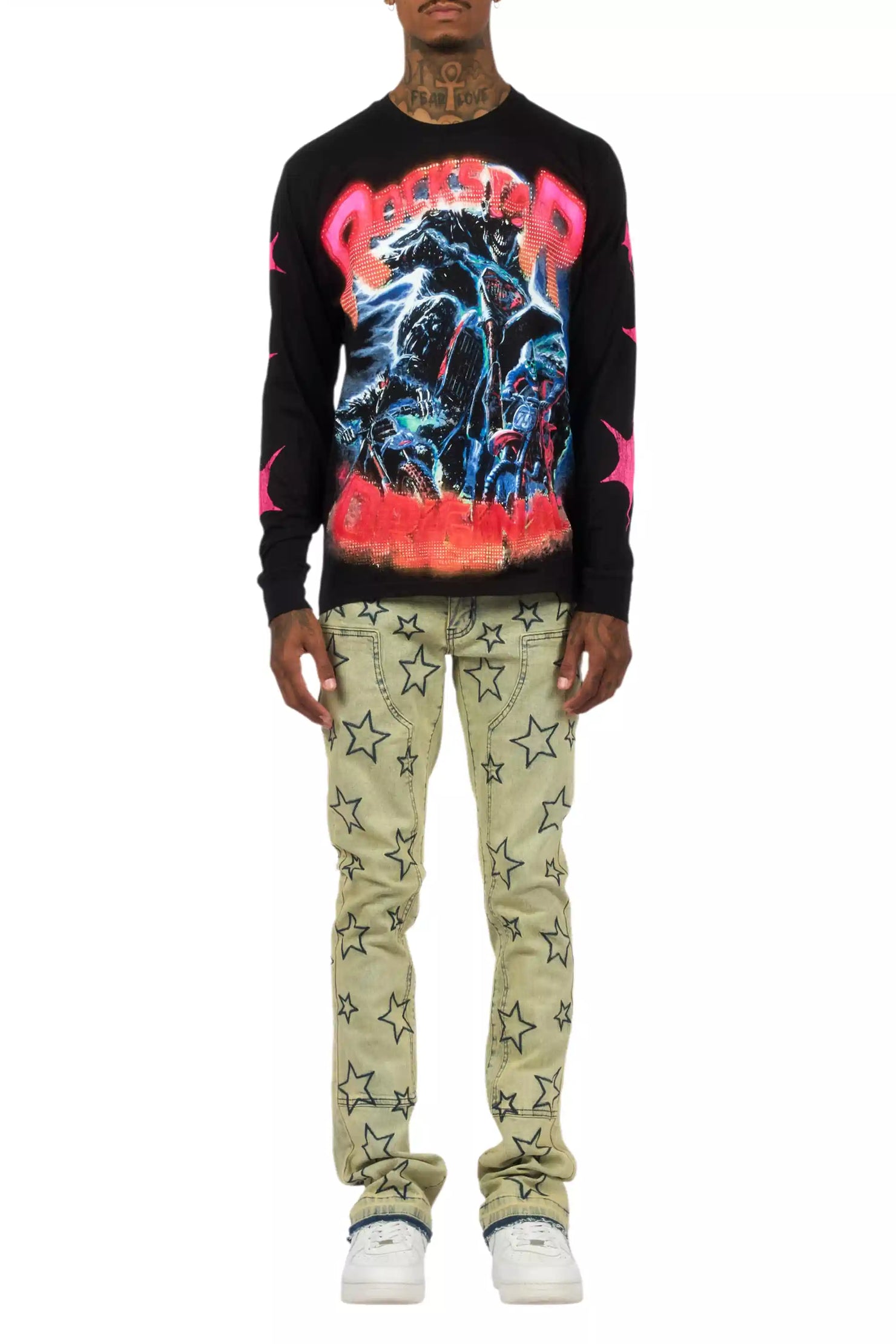 Starship Vintage Stacked Flare Jean