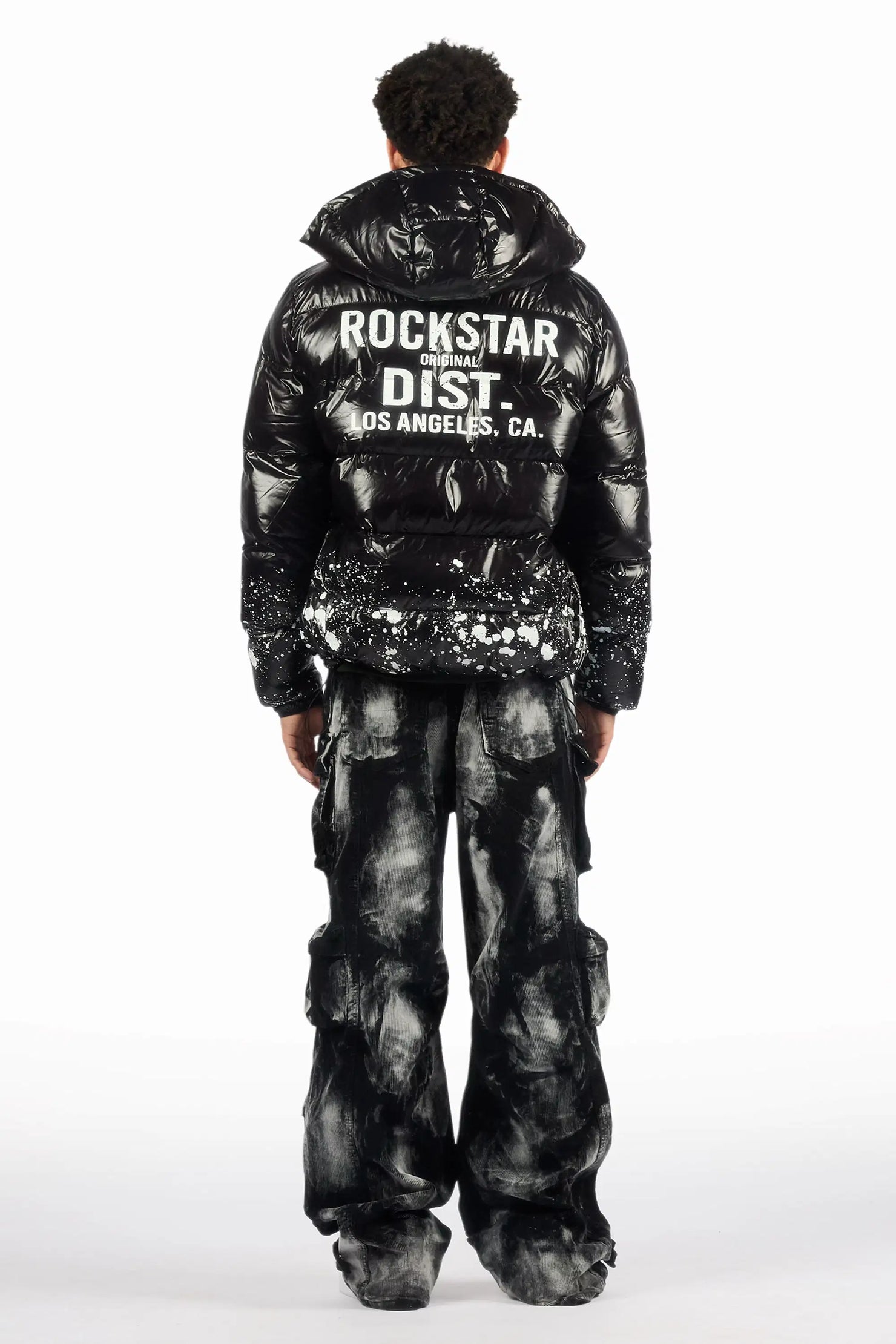 Mahesh Black Baggy Cargo Corduroy Pant