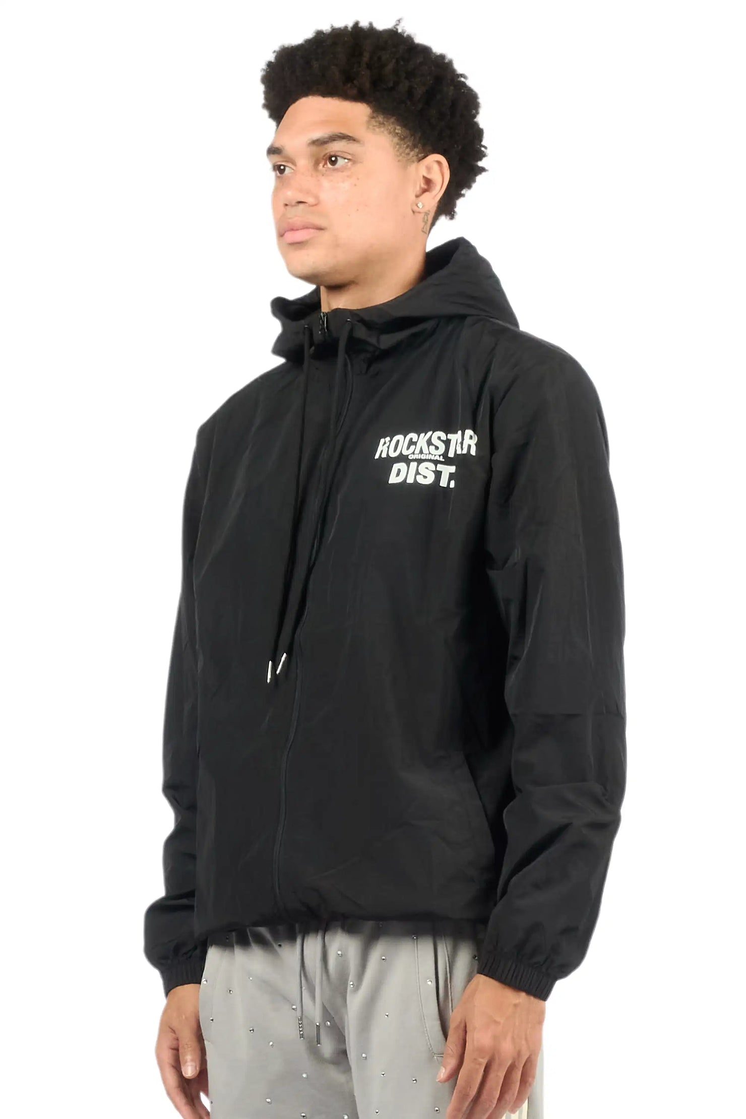 Lake Black Graphic Windbreaker