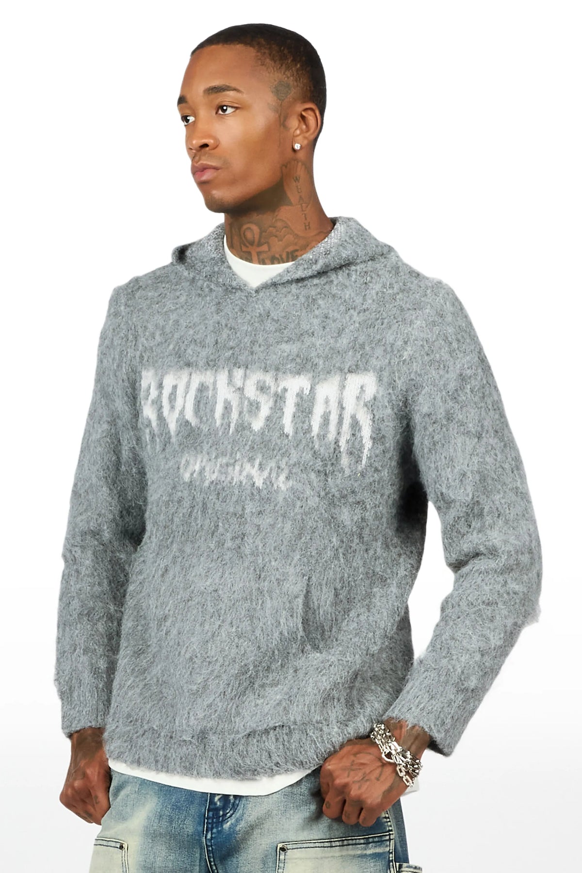 Andros Grey Graphic Hoodie