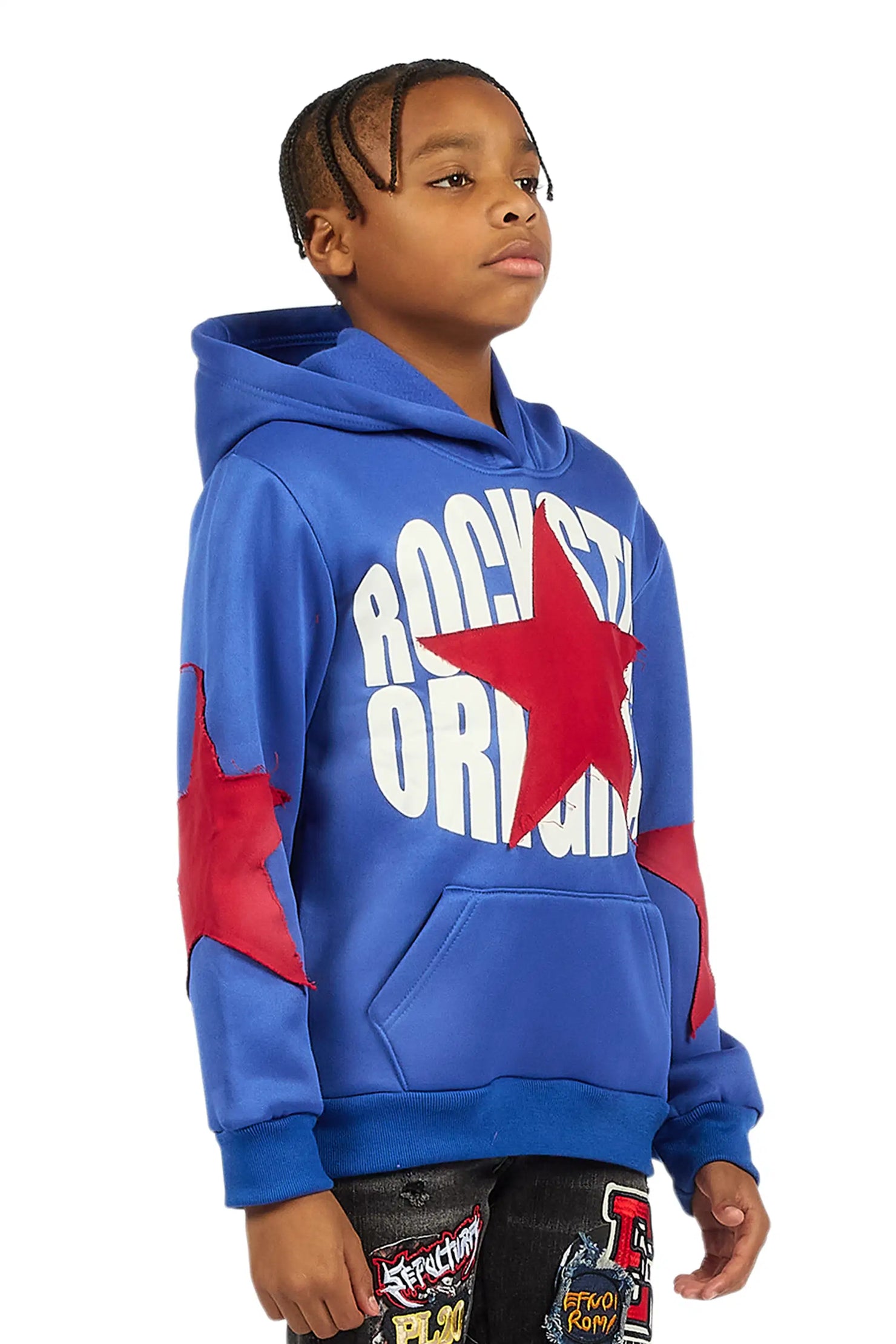 Boys States 2.0 Royal Blue Graphic Hoodie