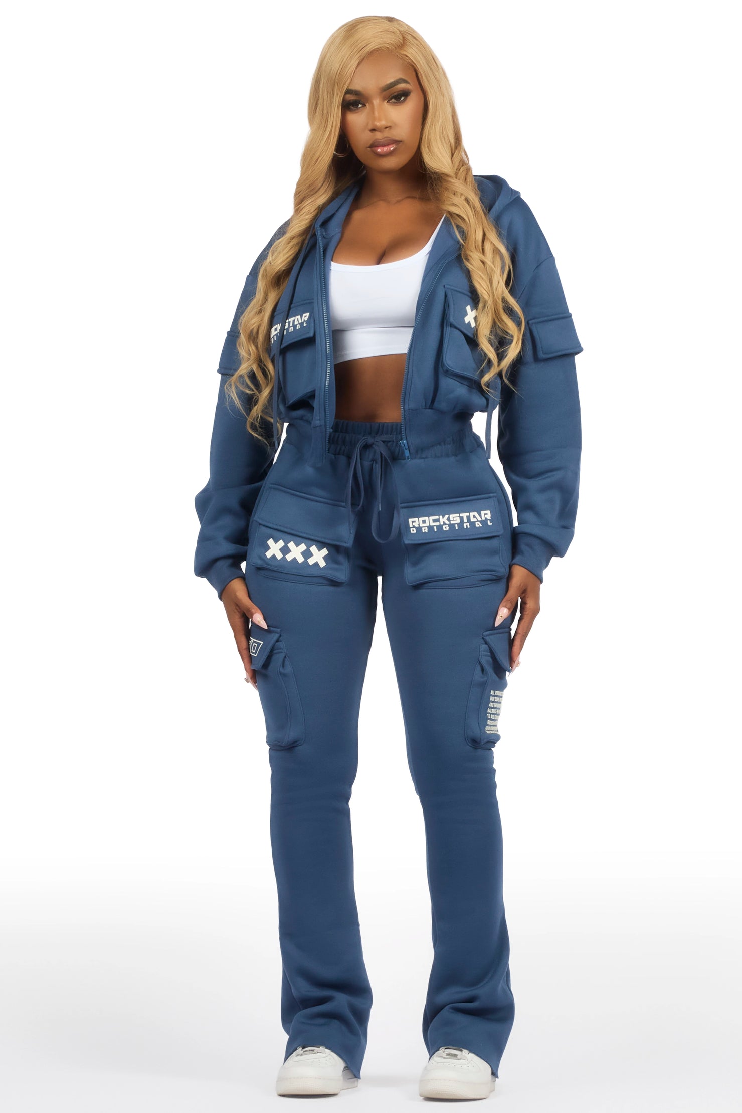 Natanya Navy Cargo Stacked Trackset