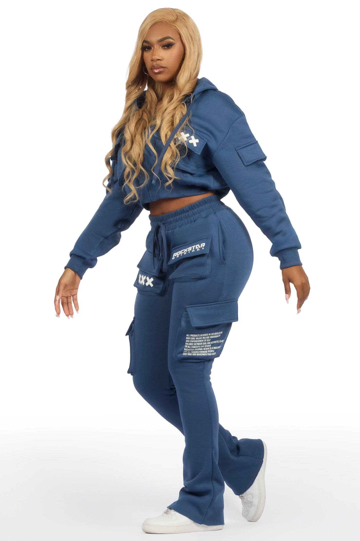 Natanya Navy Cargo Stacked Trackset