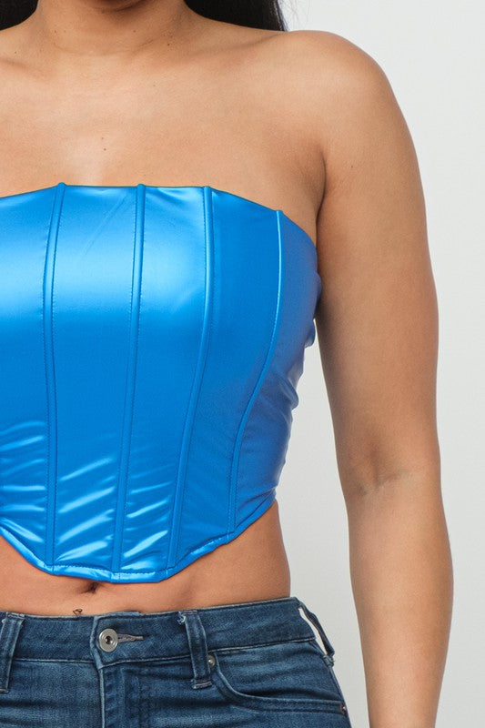 Quatara Blue Tube Top