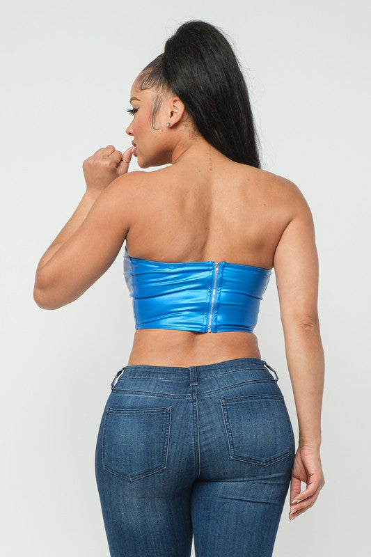 Quatara Blue Tube Top