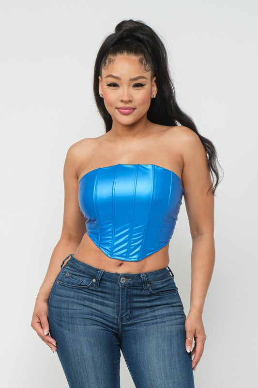 Quatara Blue Tube Top