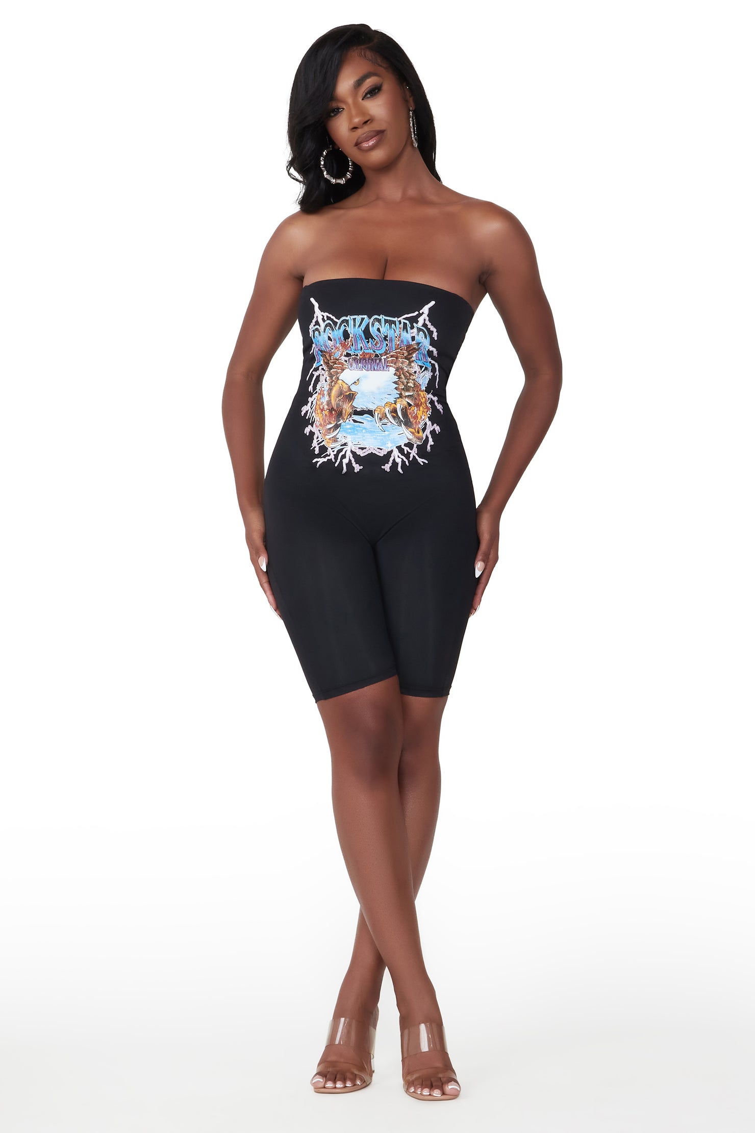 Kinsley Black Sleeveless Romper