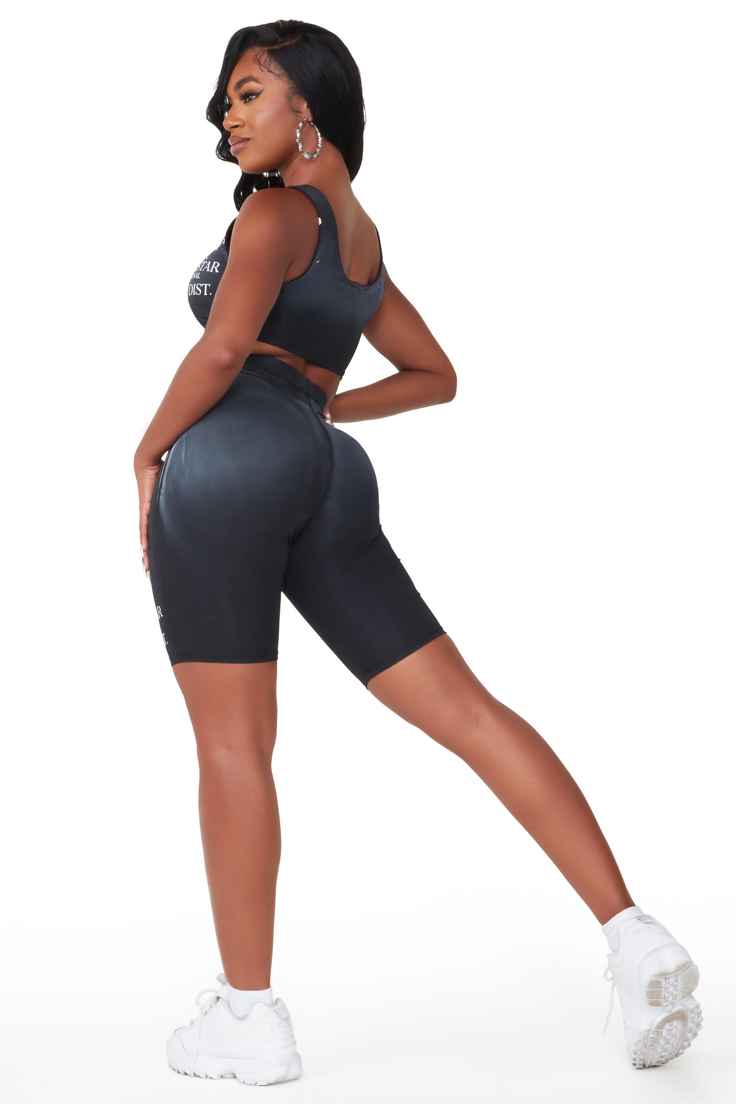 Tate Art Dist. Black Bike Short Set