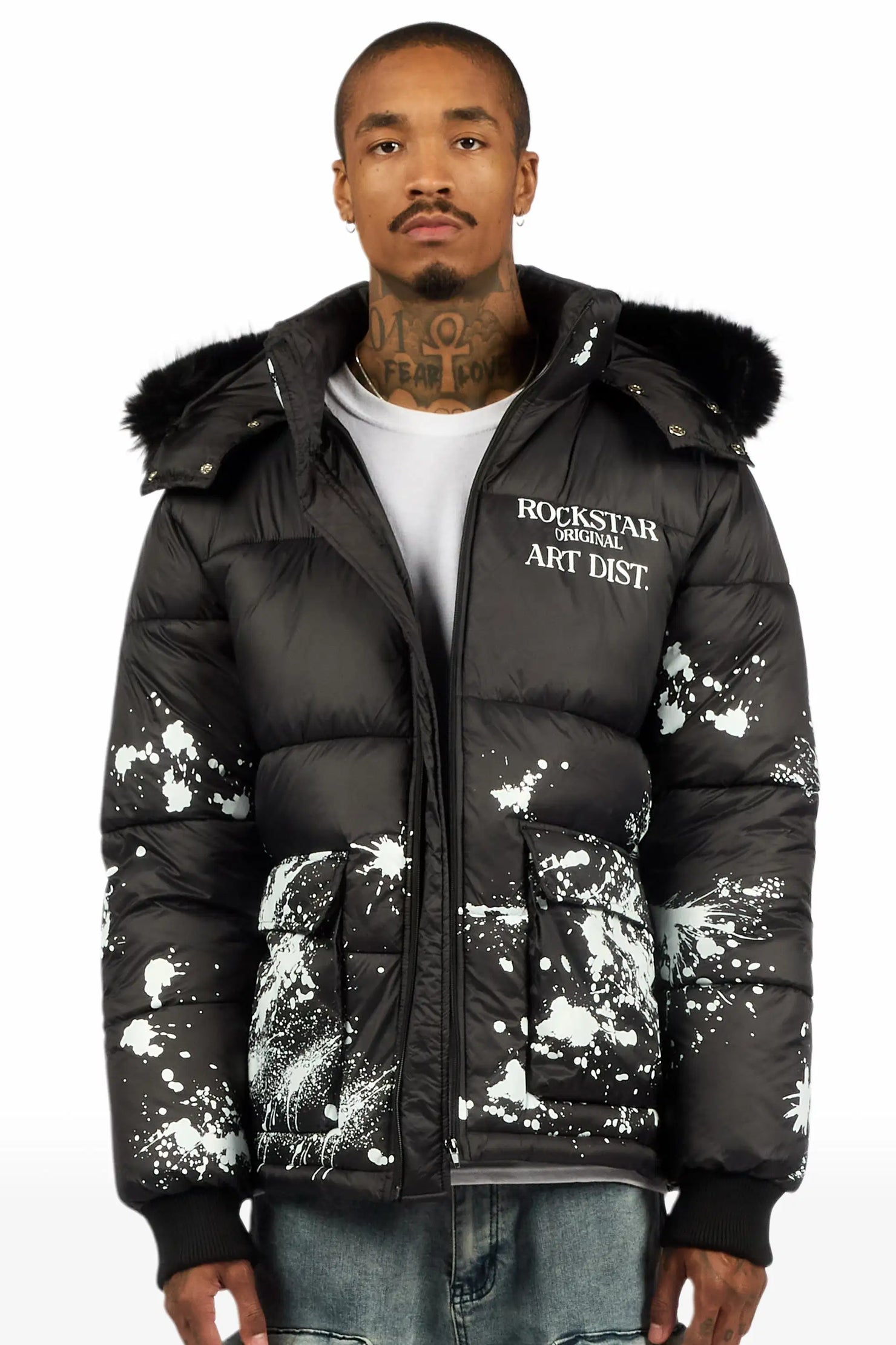 Filip Black Puffer Jacket