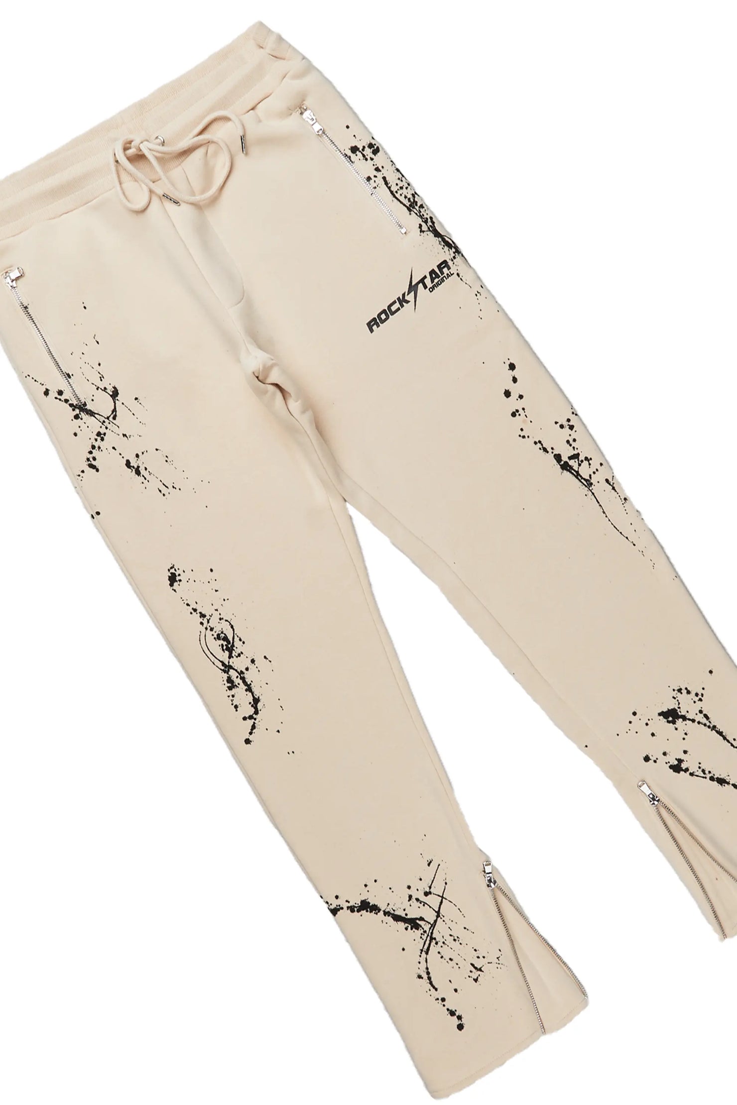 Rune Beige Slim Fit Track Set