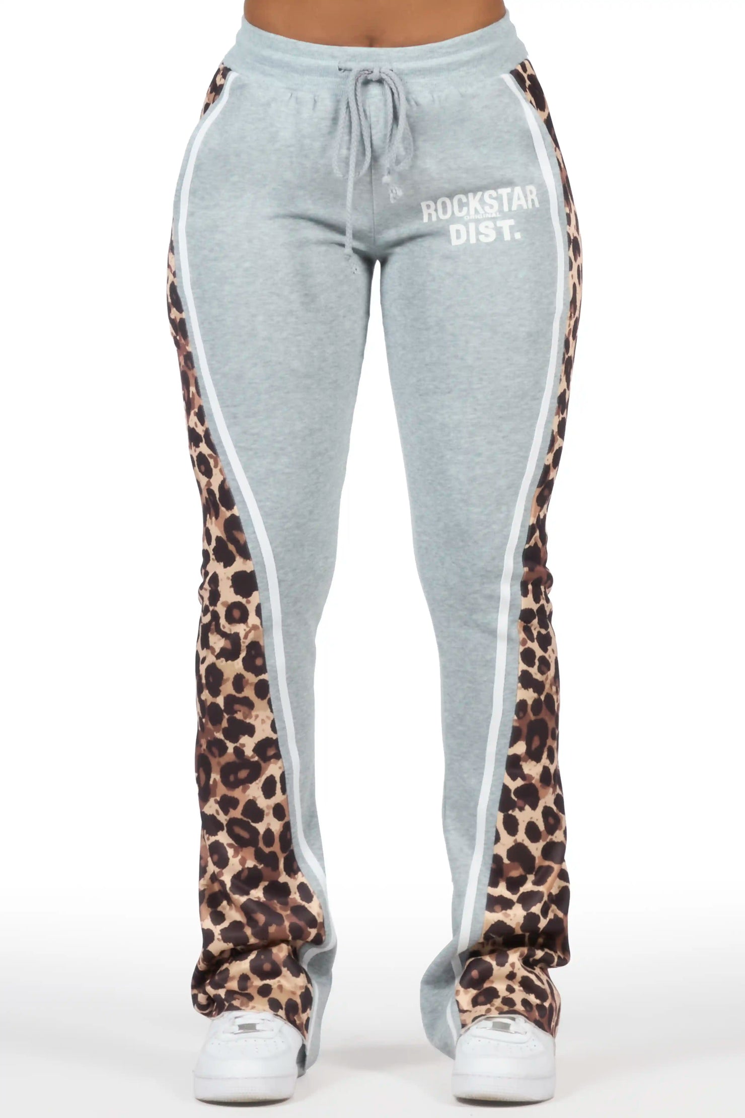 Soana Grey Stacked Track Pant