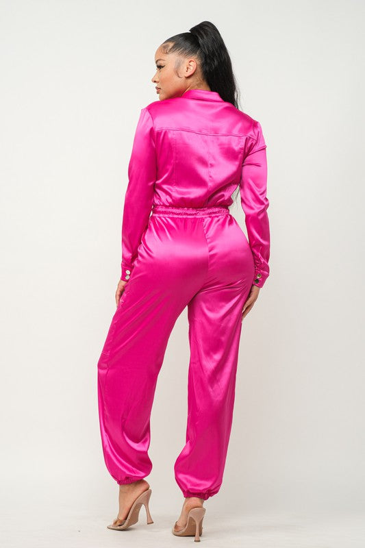 Jayma Fuchsia Jumpsuit