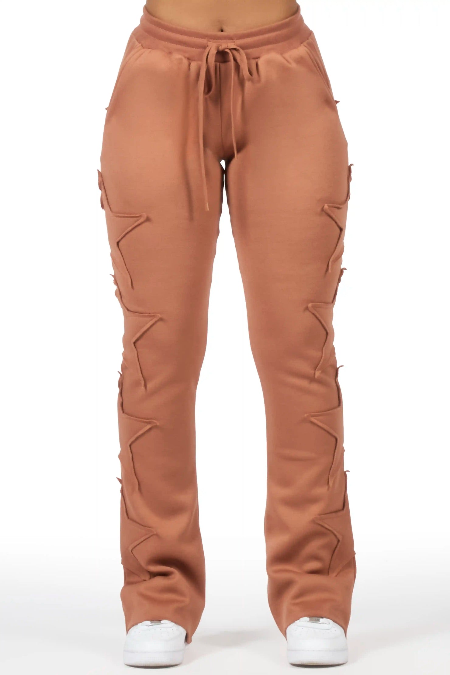 Sinayah Mocha Stacked Track Pant