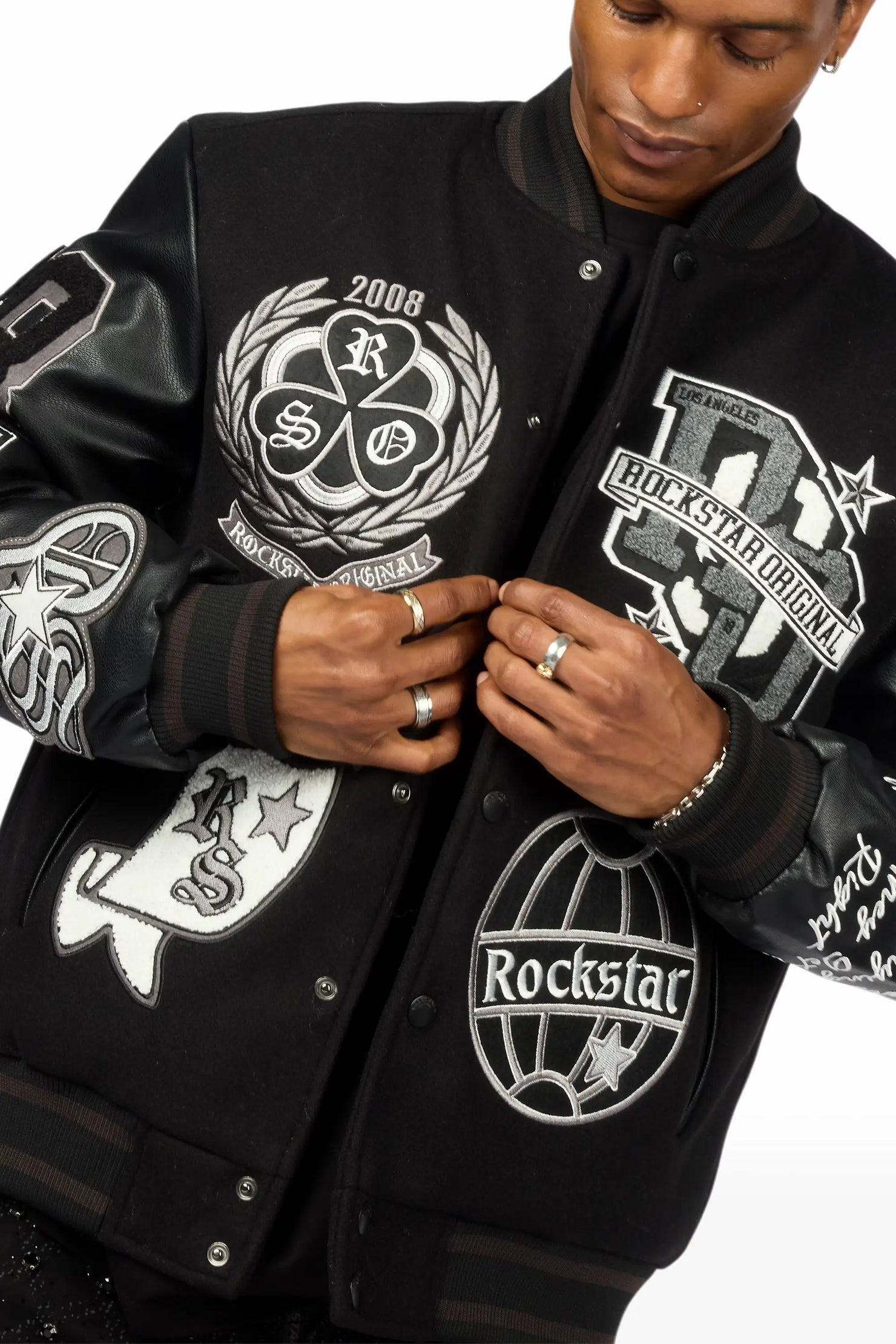 Gallant Black Varsity Jacket