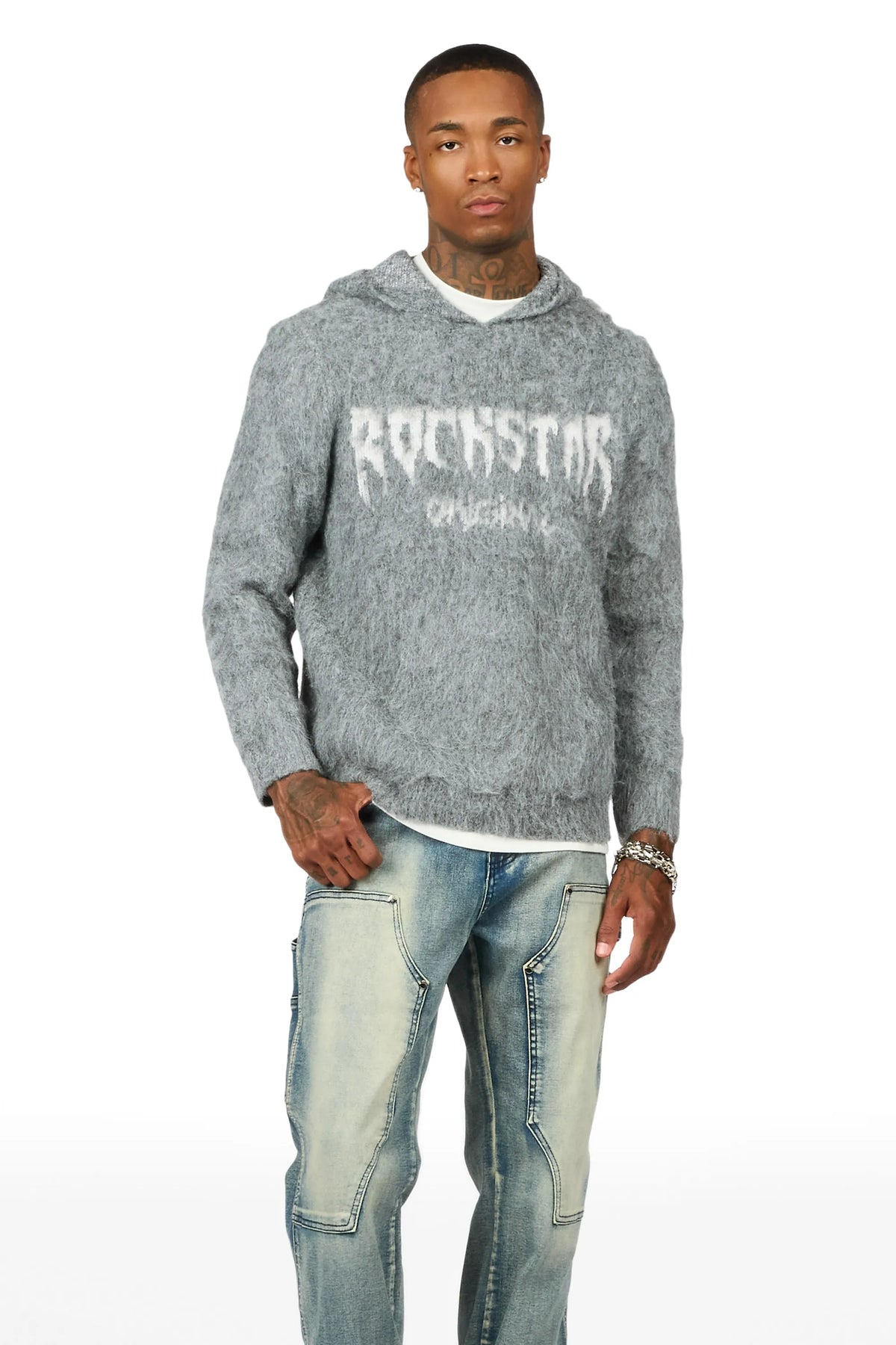 Andros Grey Graphic Hoodie