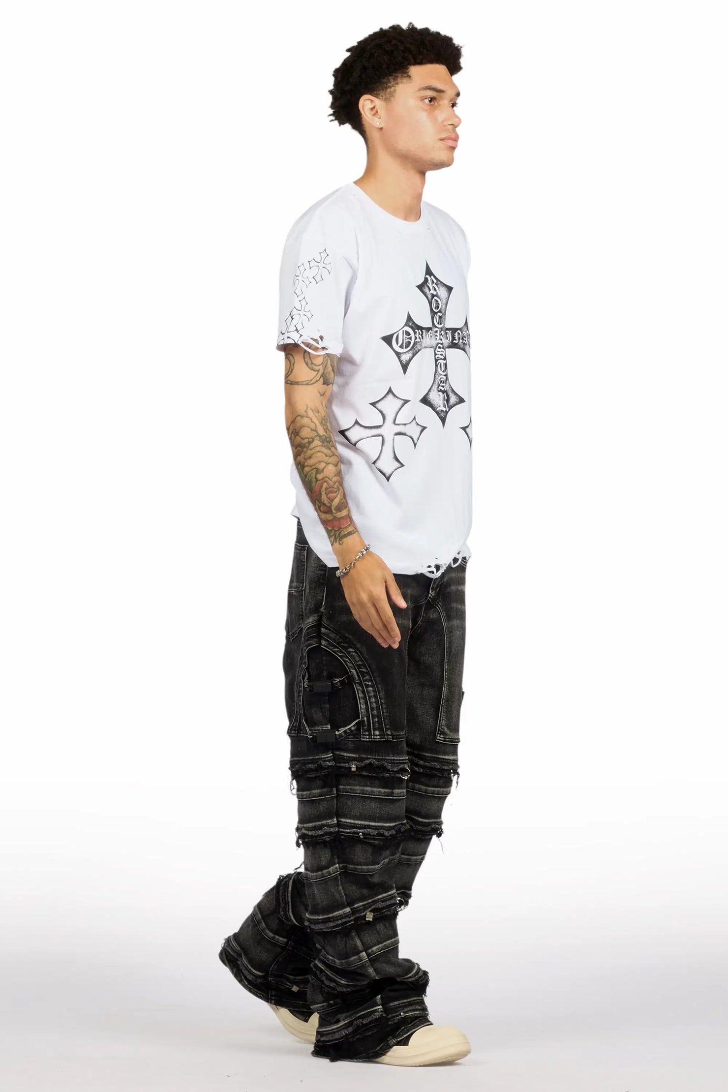 Fotis Black Baggy Jean