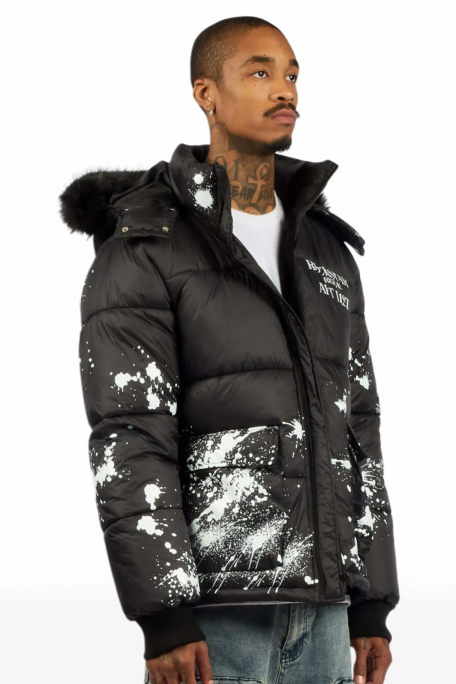 Filip Black Puffer Jacket