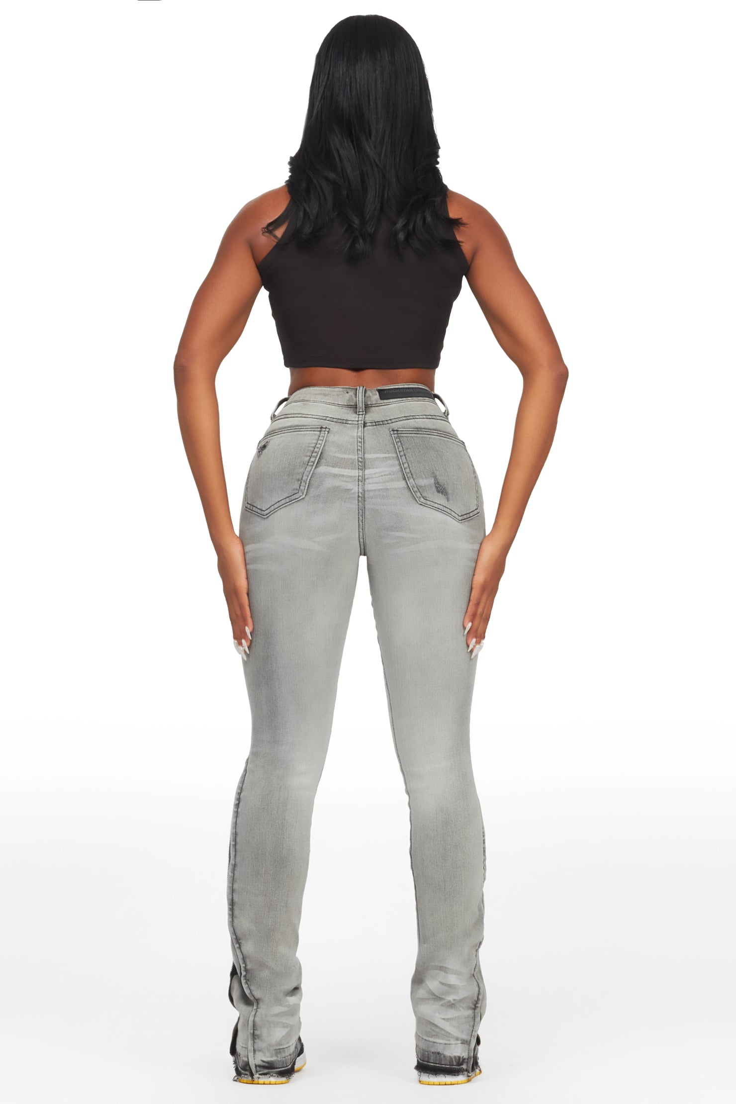 Whitley Grey Stacked Jean