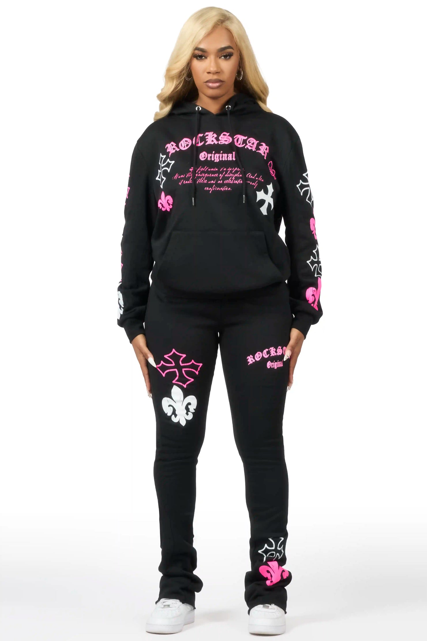 Deshunique Black Stacked Track Set