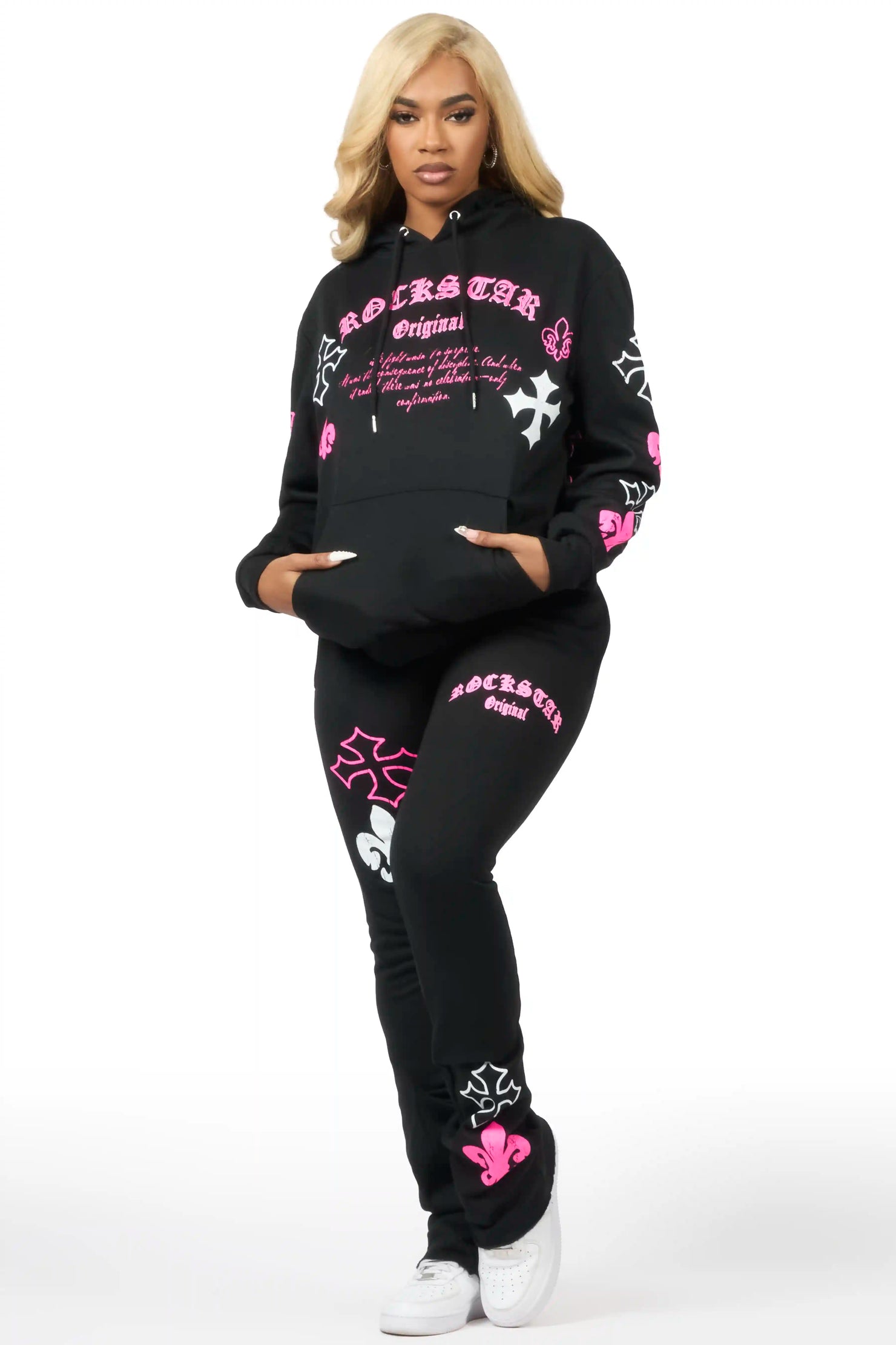 Deshunique Black Stacked Track Set
