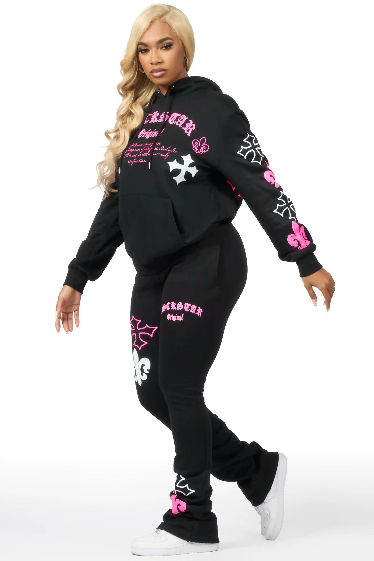 Deshunique Black Stacked Track Set