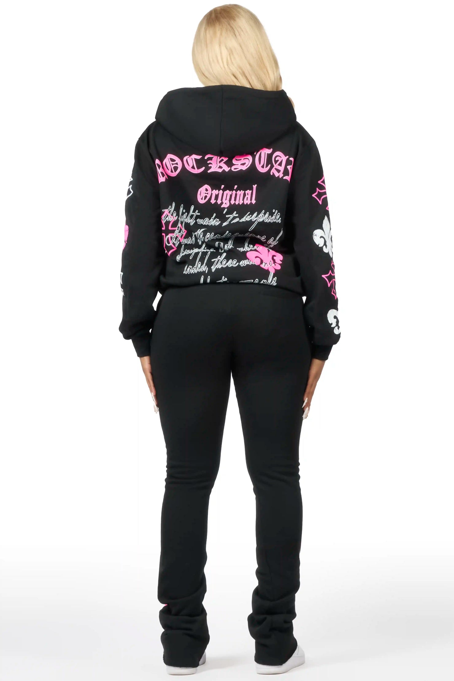 Deshunique Black Stacked Track Set