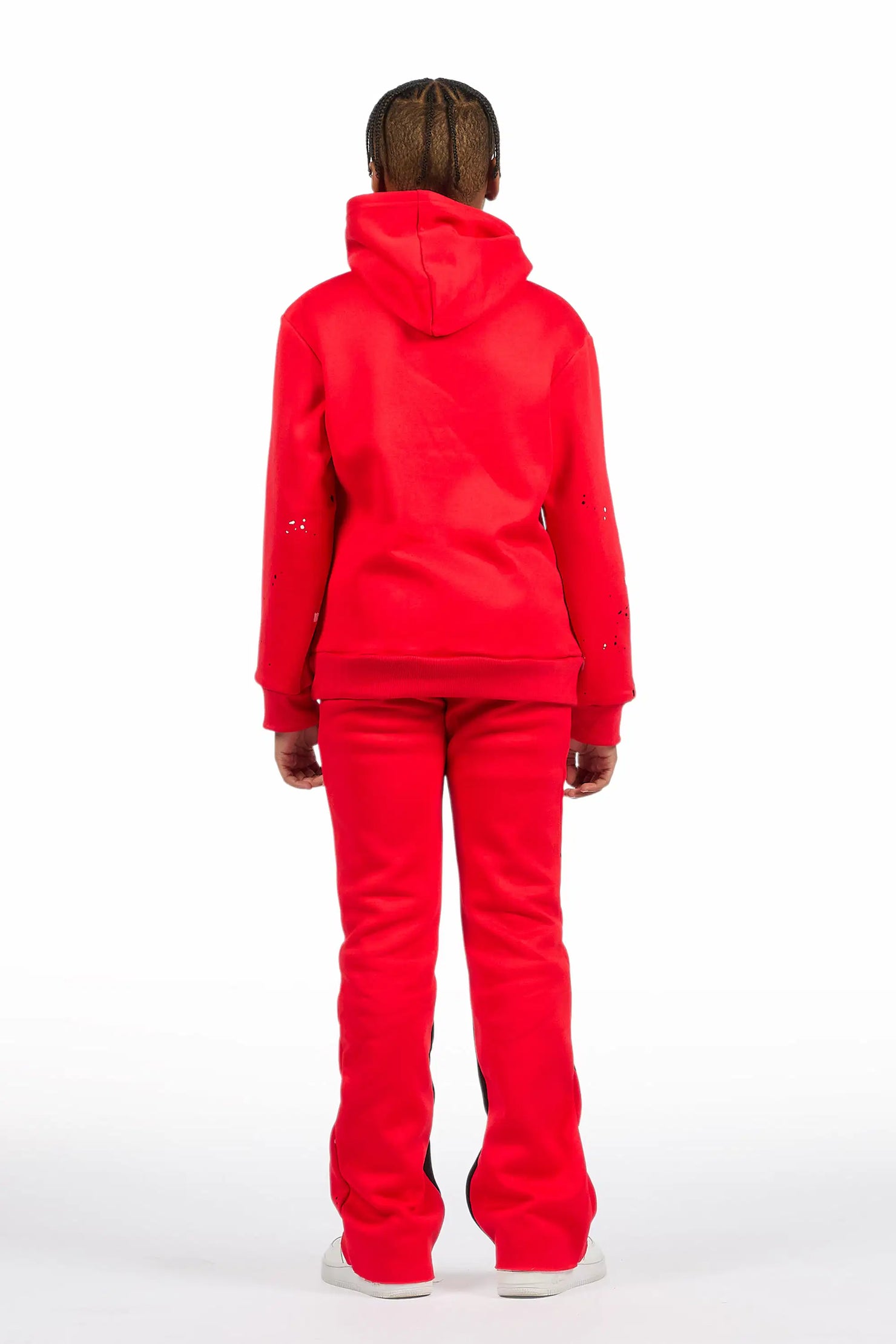 Boys Jaco Red Baggy Fit Pant Set