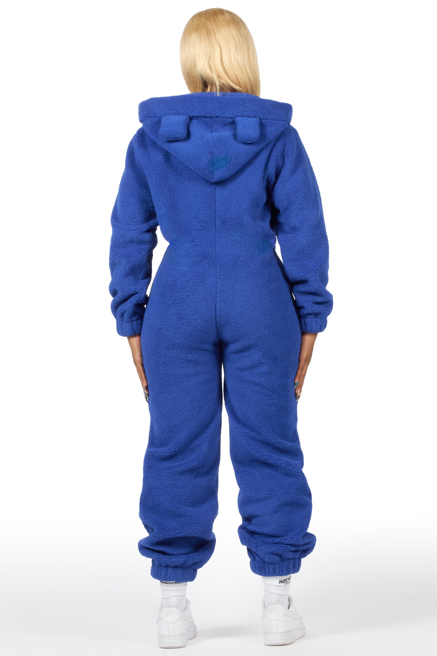 Kimani Royal Blue Sherpa Jumpsuit