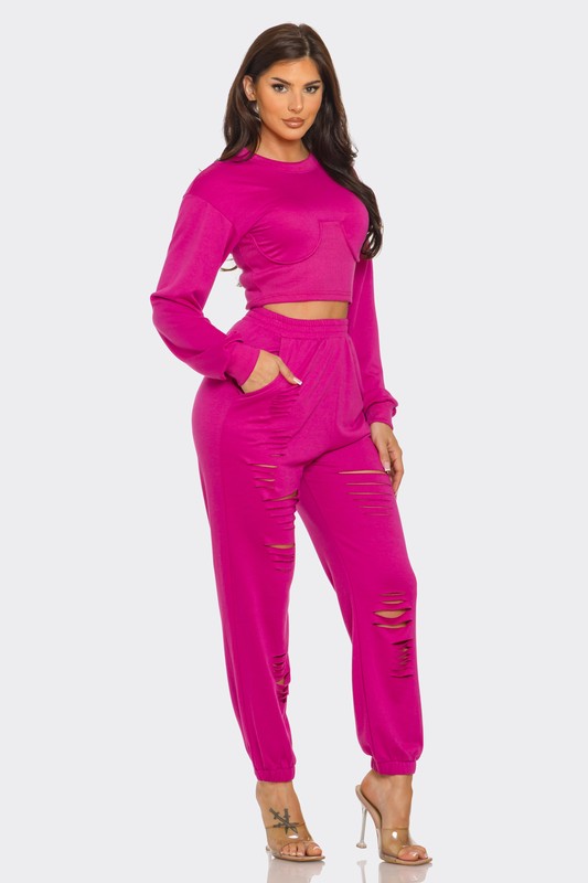 Rosetta Magenta Lounge Track Set