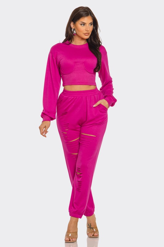 Rosetta Magenta Lounge Track Set