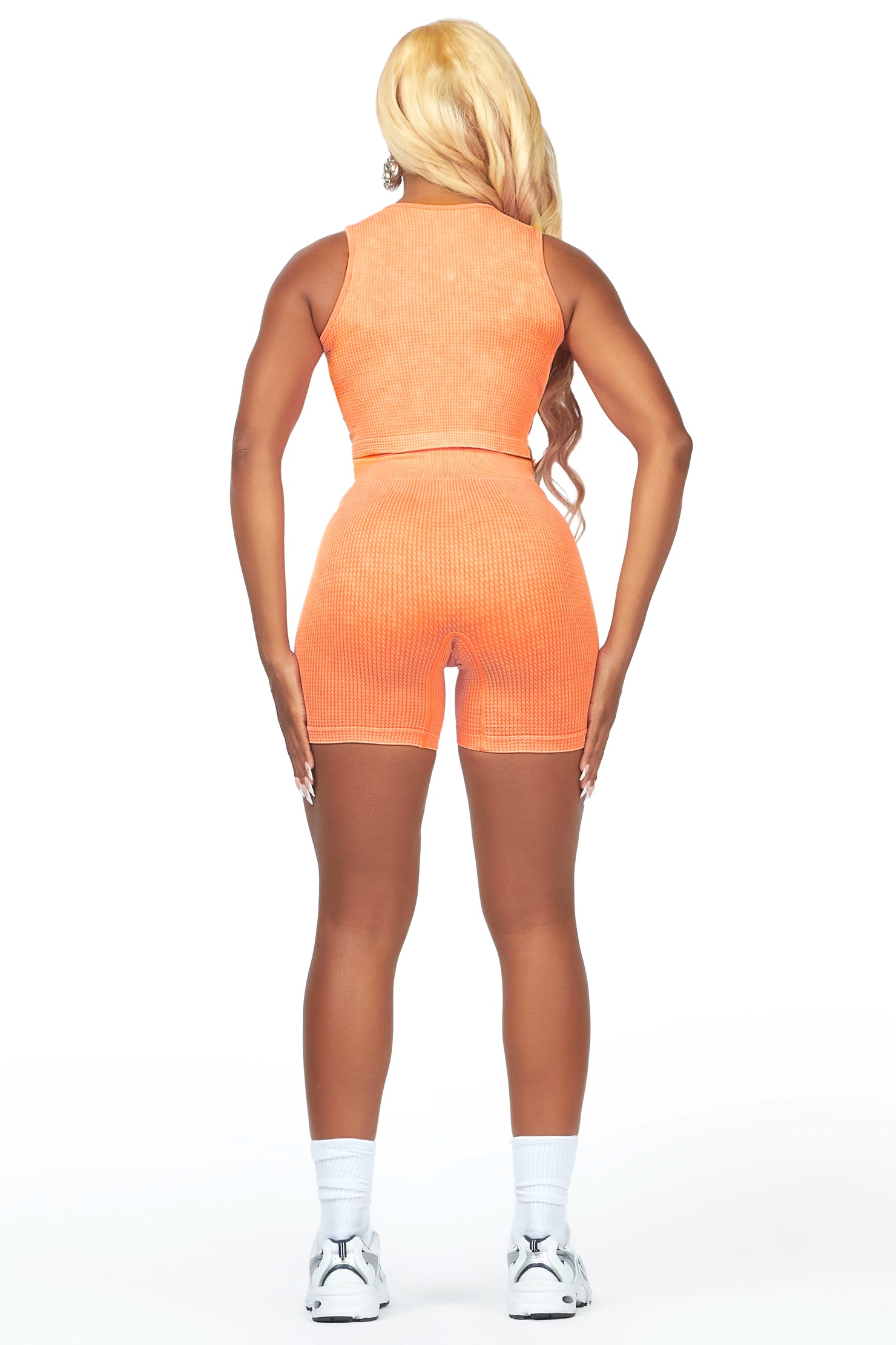 Brittanie Orange Bike Short Set