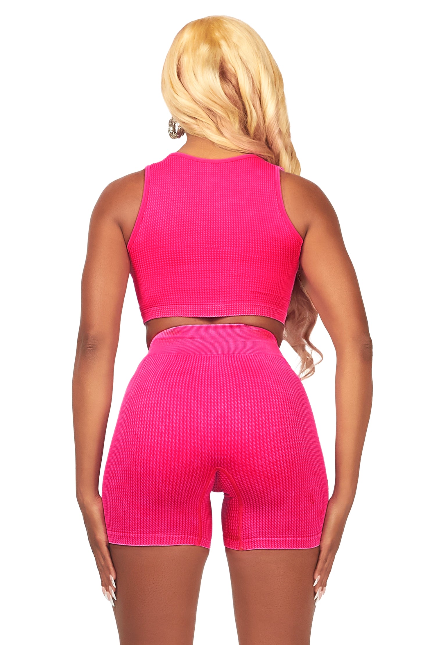 Brittanie Fuchsia Bike Short Set