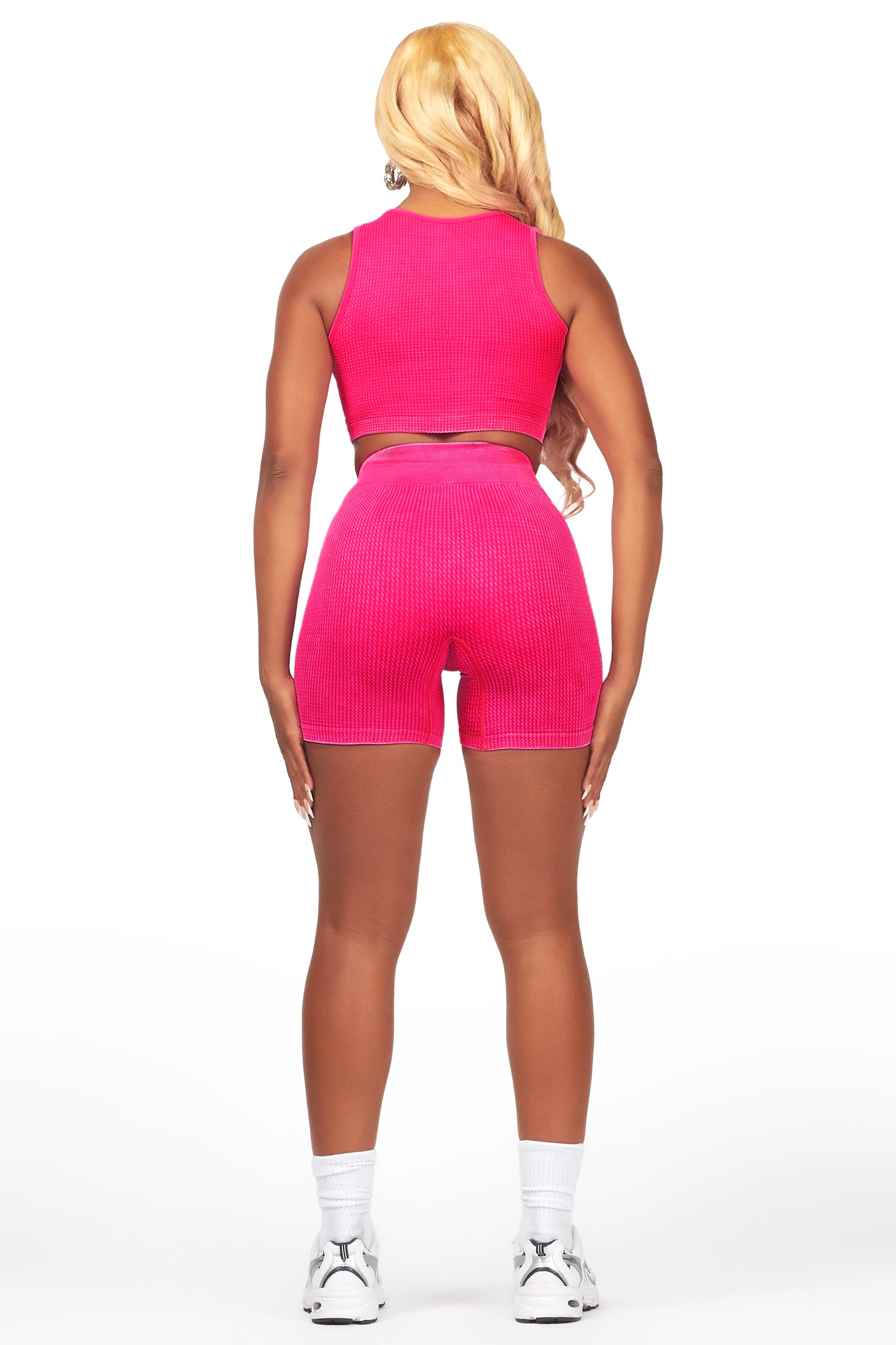 Brittanie Fuchsia Bike Short Set