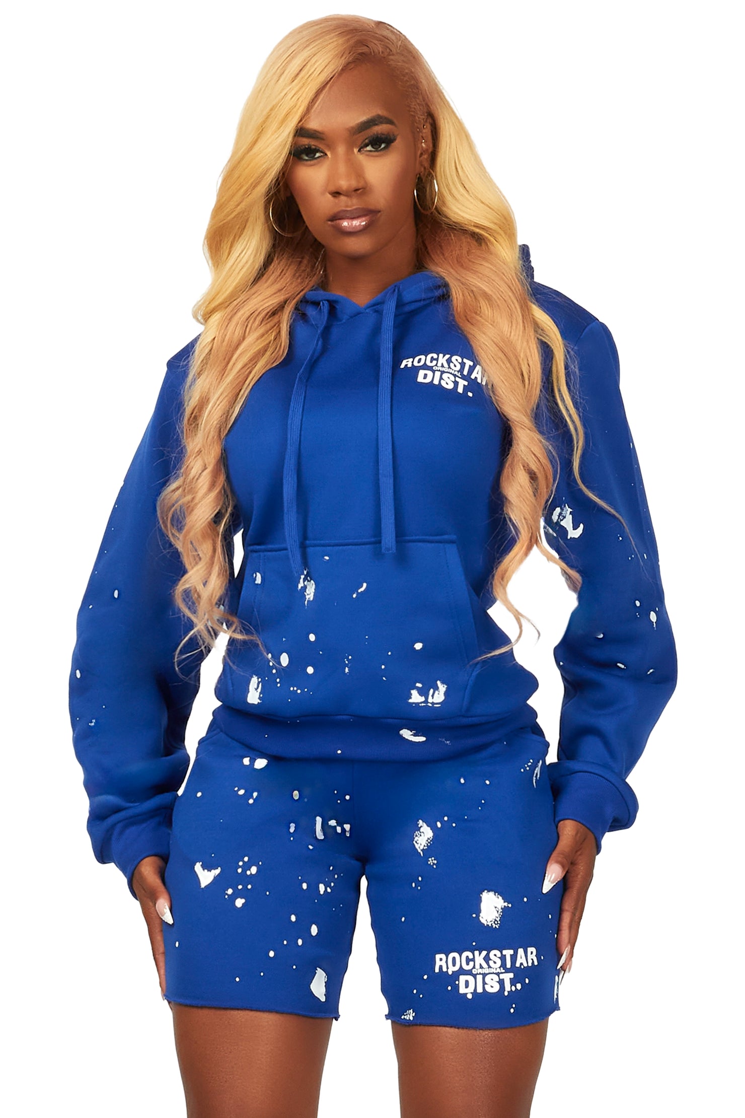 Just Between Us Royal Blue Short Set