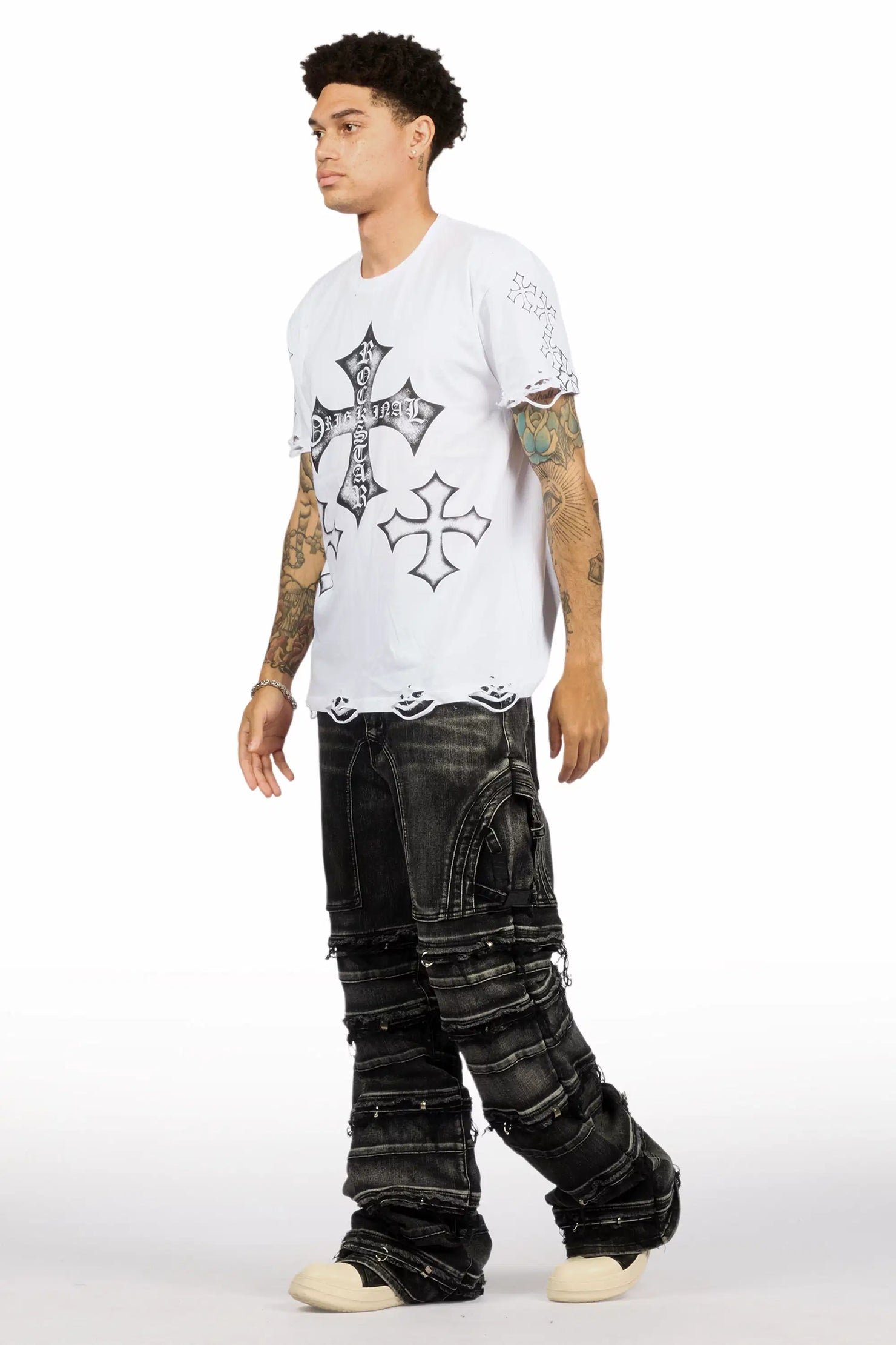 Fotis Black Baggy Jean