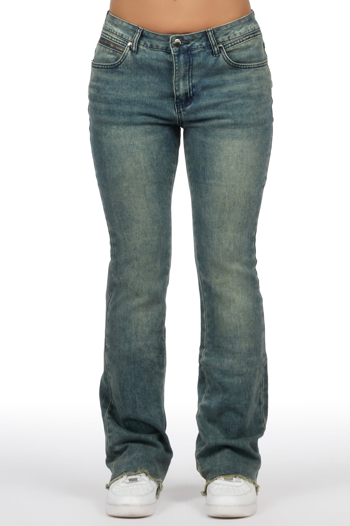 Tiriea Tint Wash Low Rise Stretch Bootcut Jean