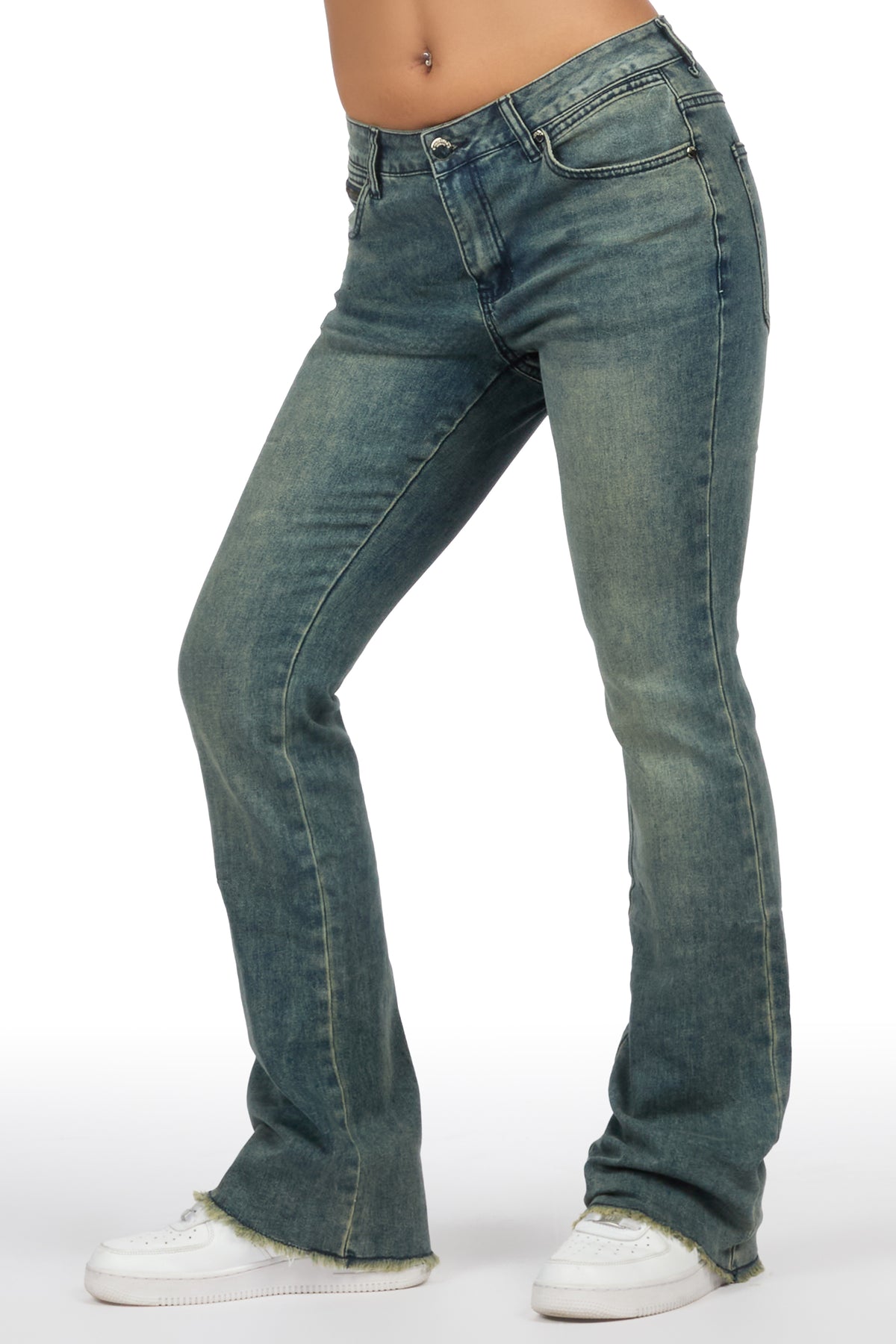 Tiriea Tint Wash Low Rise Stretch Bootcut Jean